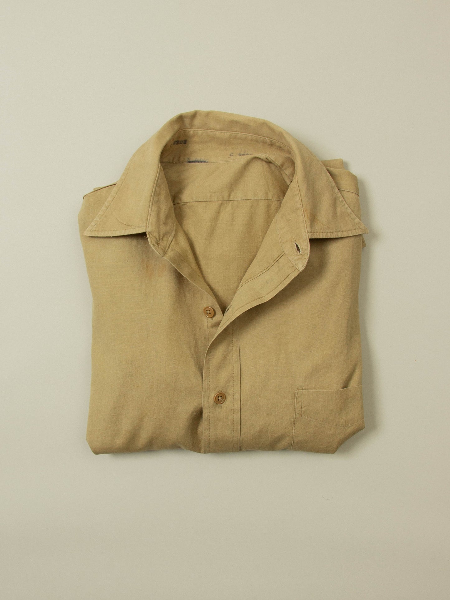 Vtg 1950s US Army Khaki Shirt (S/M)