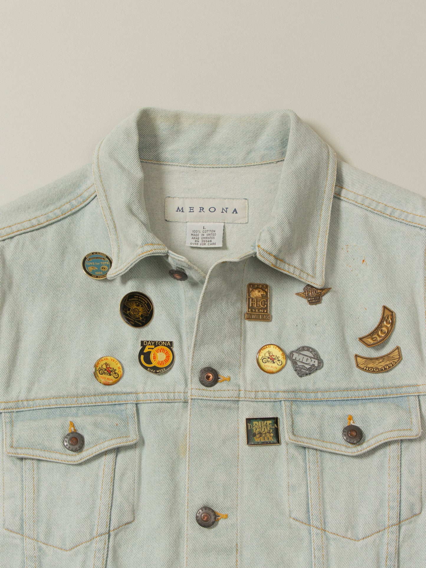 Vtg Merona Denim Vest (M)