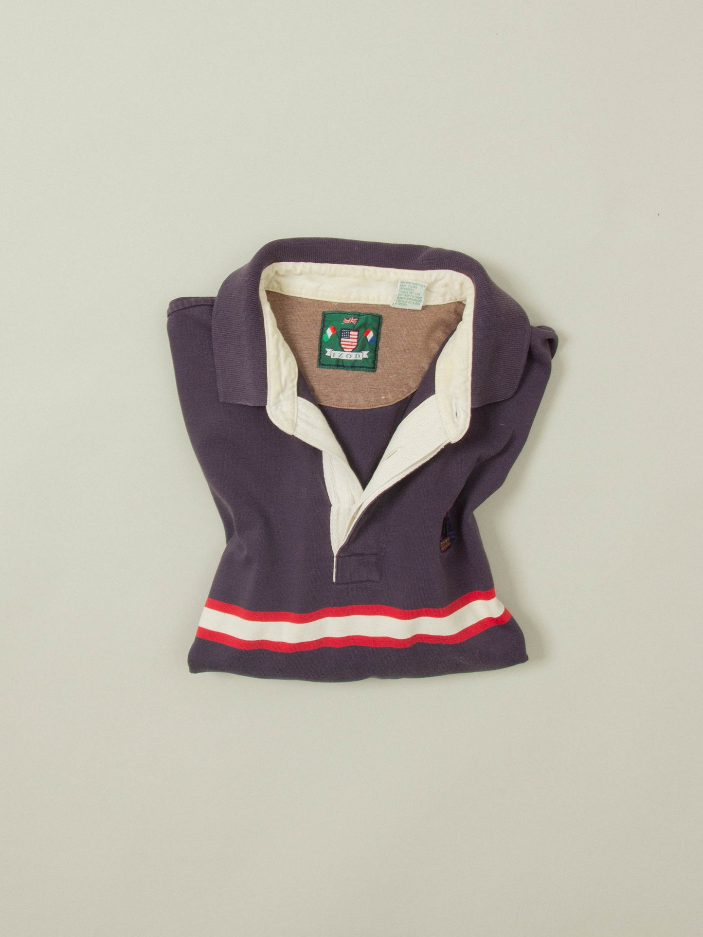 Vtg 1990s Izod Rugby Shirt (L)