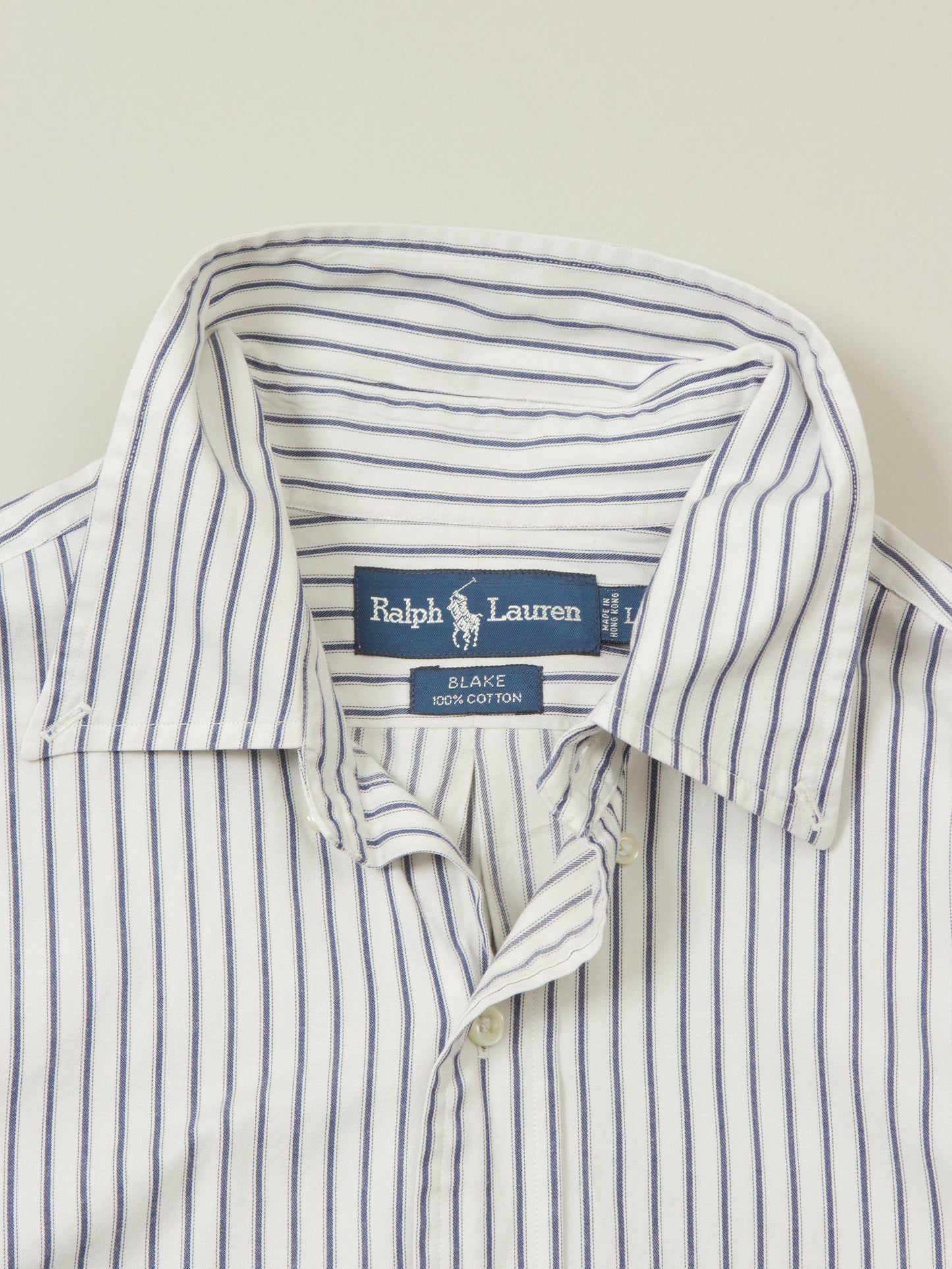 Vtg 1990s Striped Ralph Lauren Shirt (L)