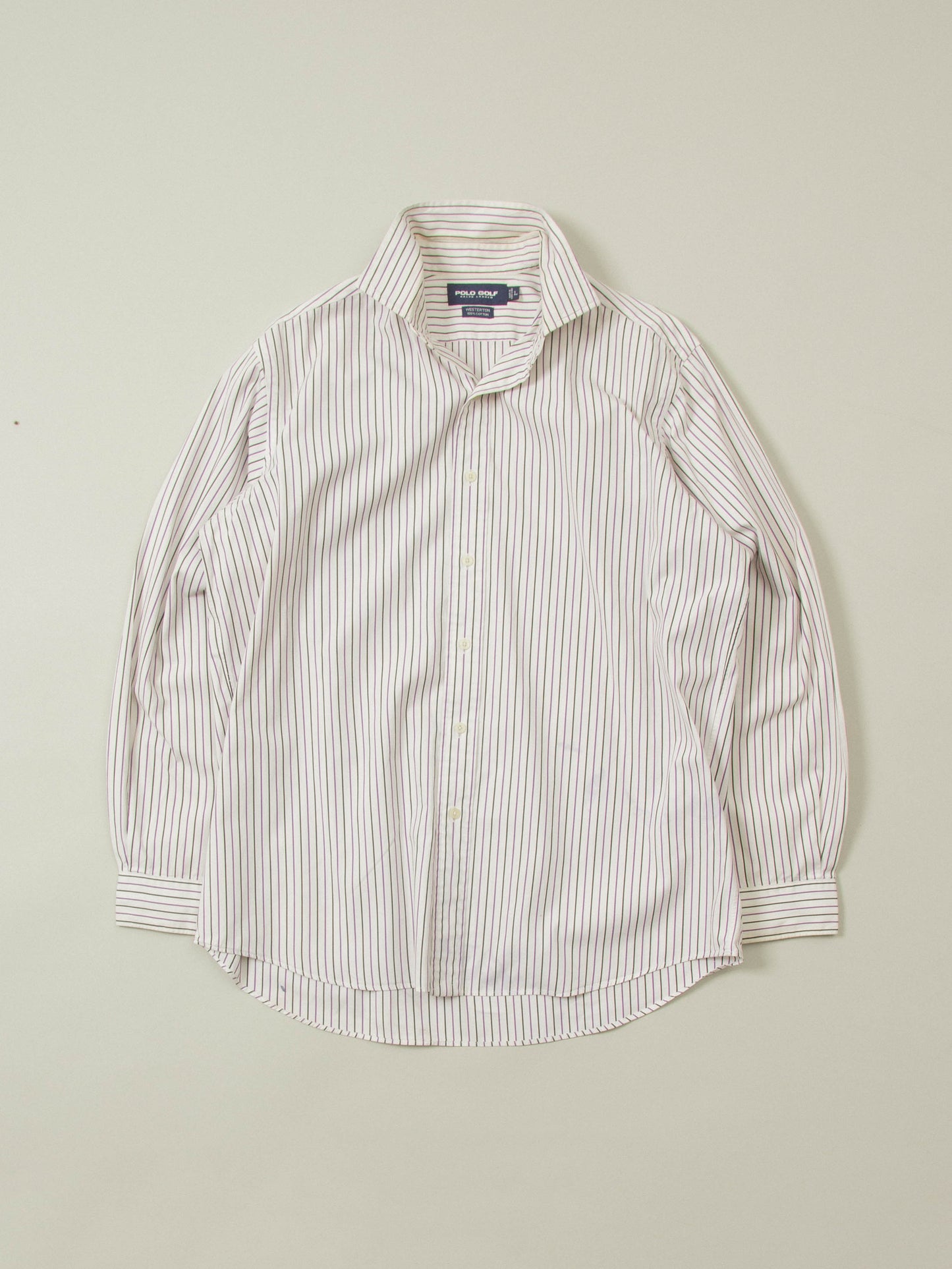 Vtg 1990s Striped Ralph Lauren Shirt (L)