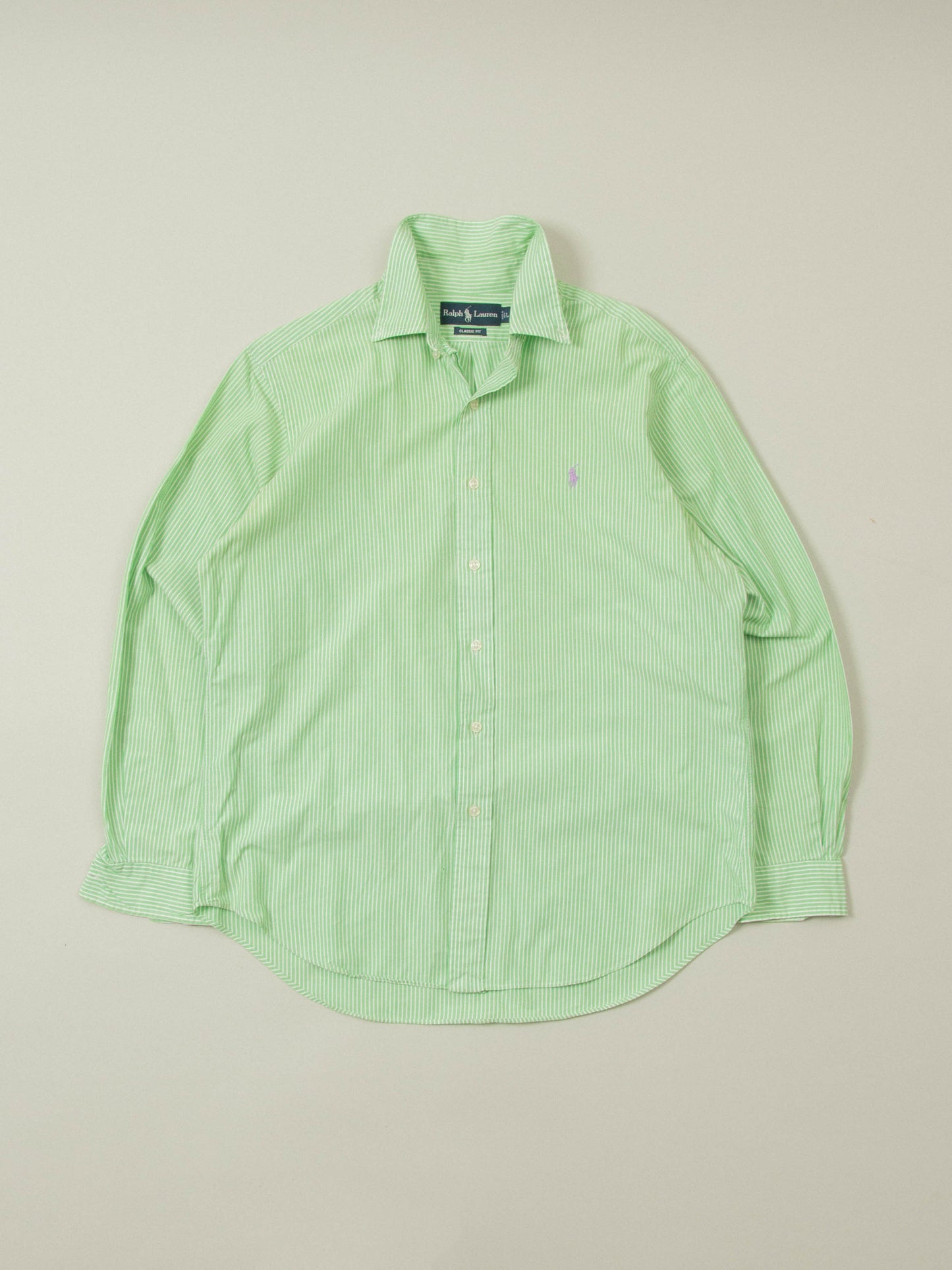 Vtg 1990s Striped Ralph Lauren Shirt (M)