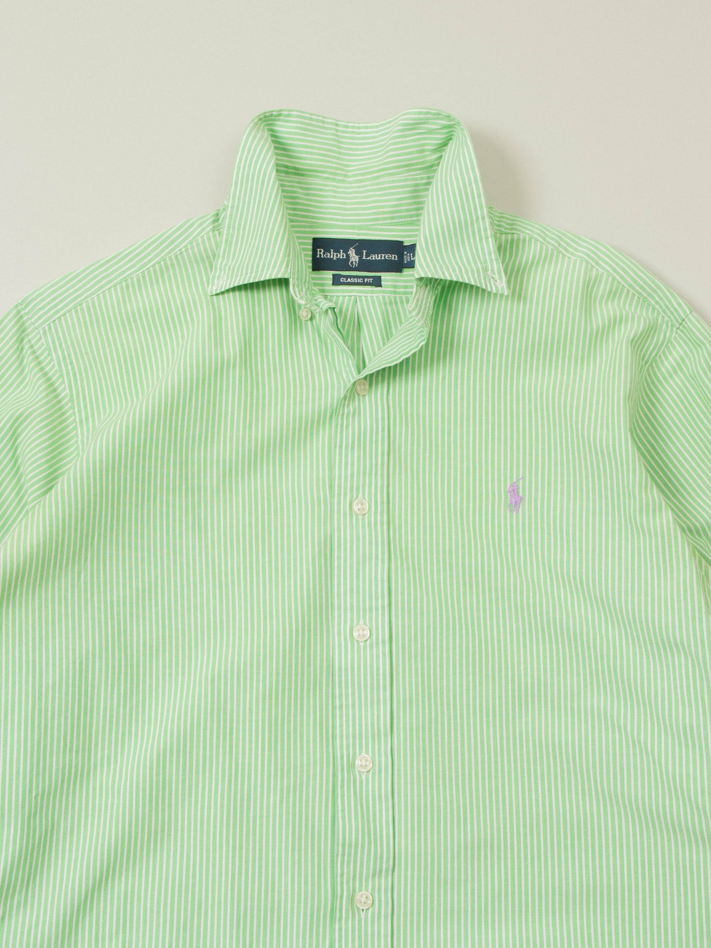 Vtg 1990s Striped Ralph Lauren Shirt (M)