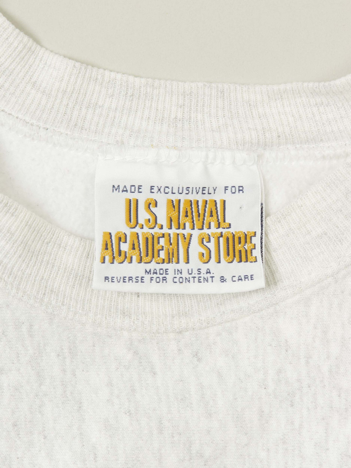 Vtg 1990s U.S Navy Reverse Weave Sweatshirt - Made in USA (L)