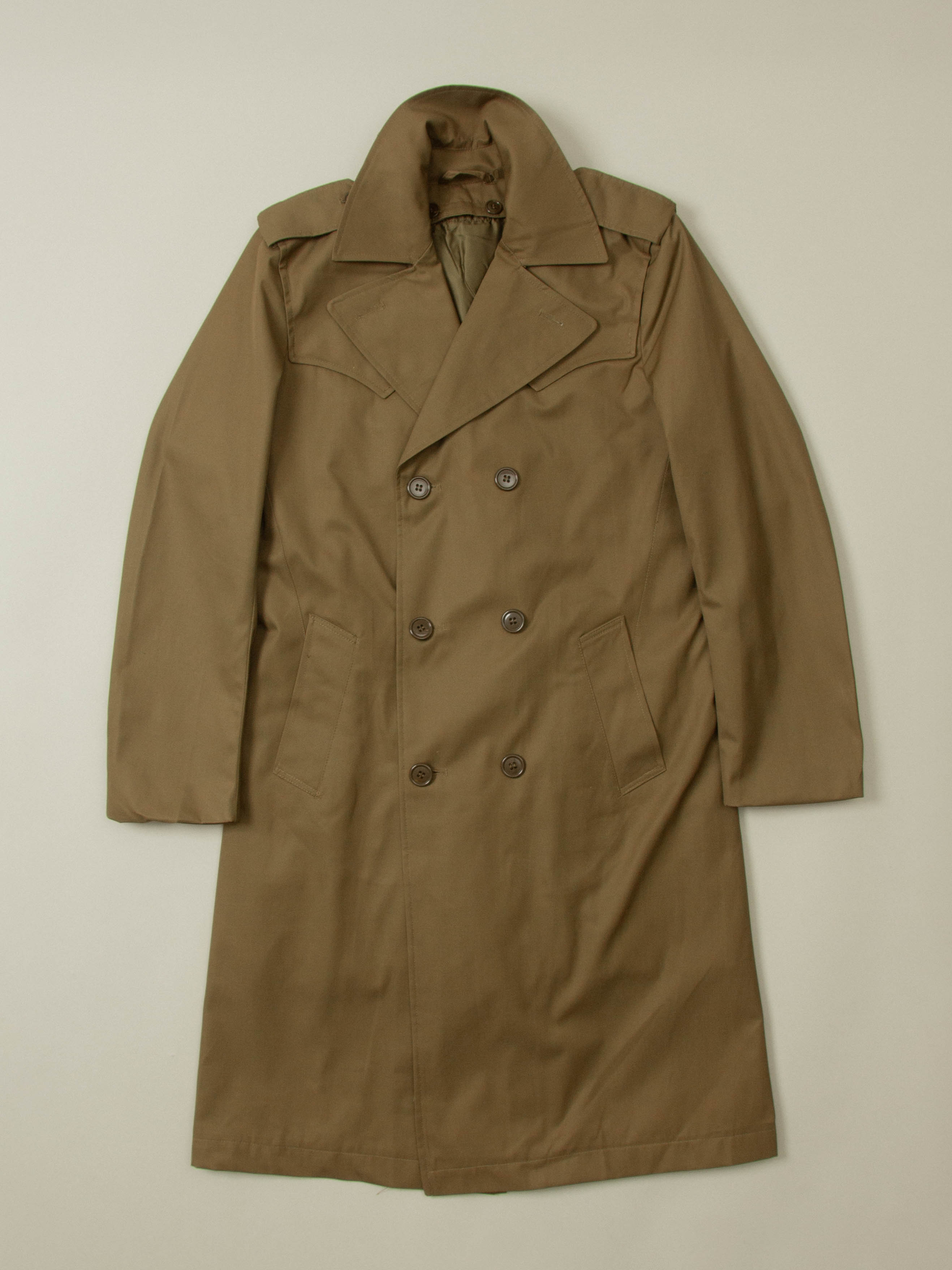 Vtg 1970s Deadstock Italian Army Lined Trench Coat (S) – Broadway