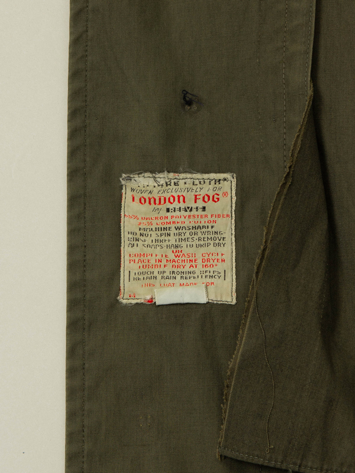 Vtg 1960s London Fog Trench/Rain Coat - Made in Usa (L)