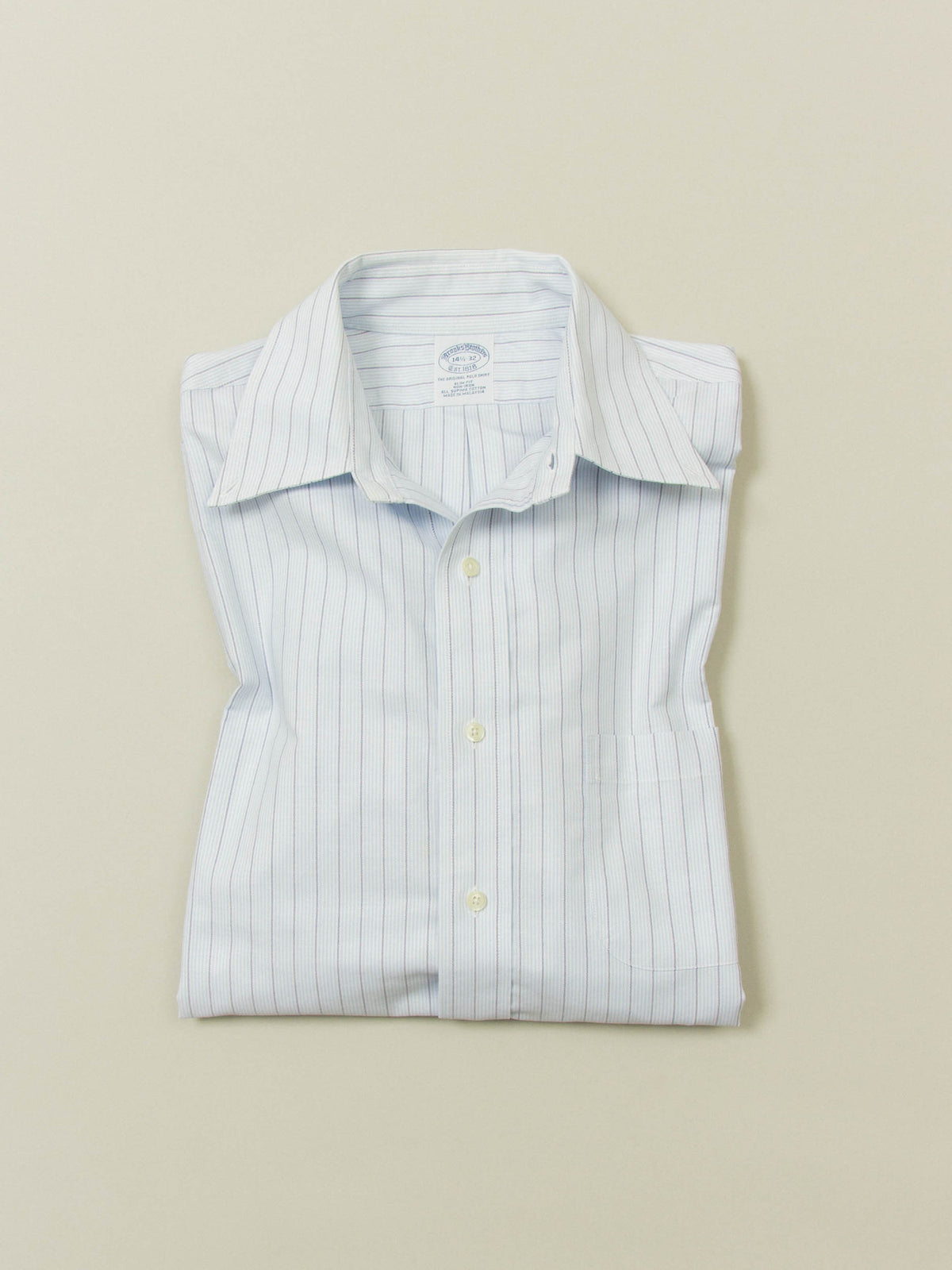 Vtg Brooks Brothers Striped Button Down Shirt (XS/S)