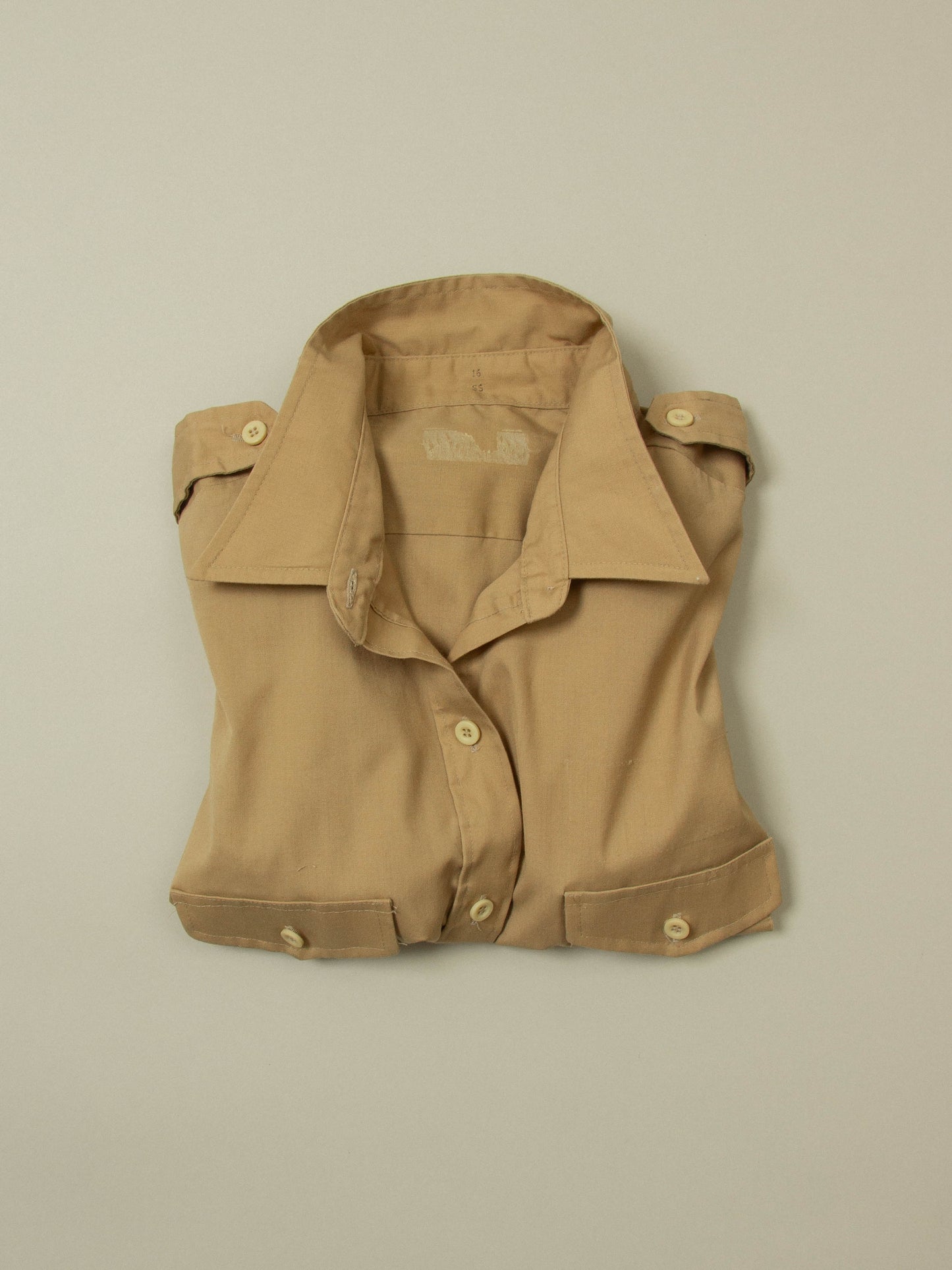 Vtg 1980s US Army Short Sleeve Officer Shirt (Women's S)