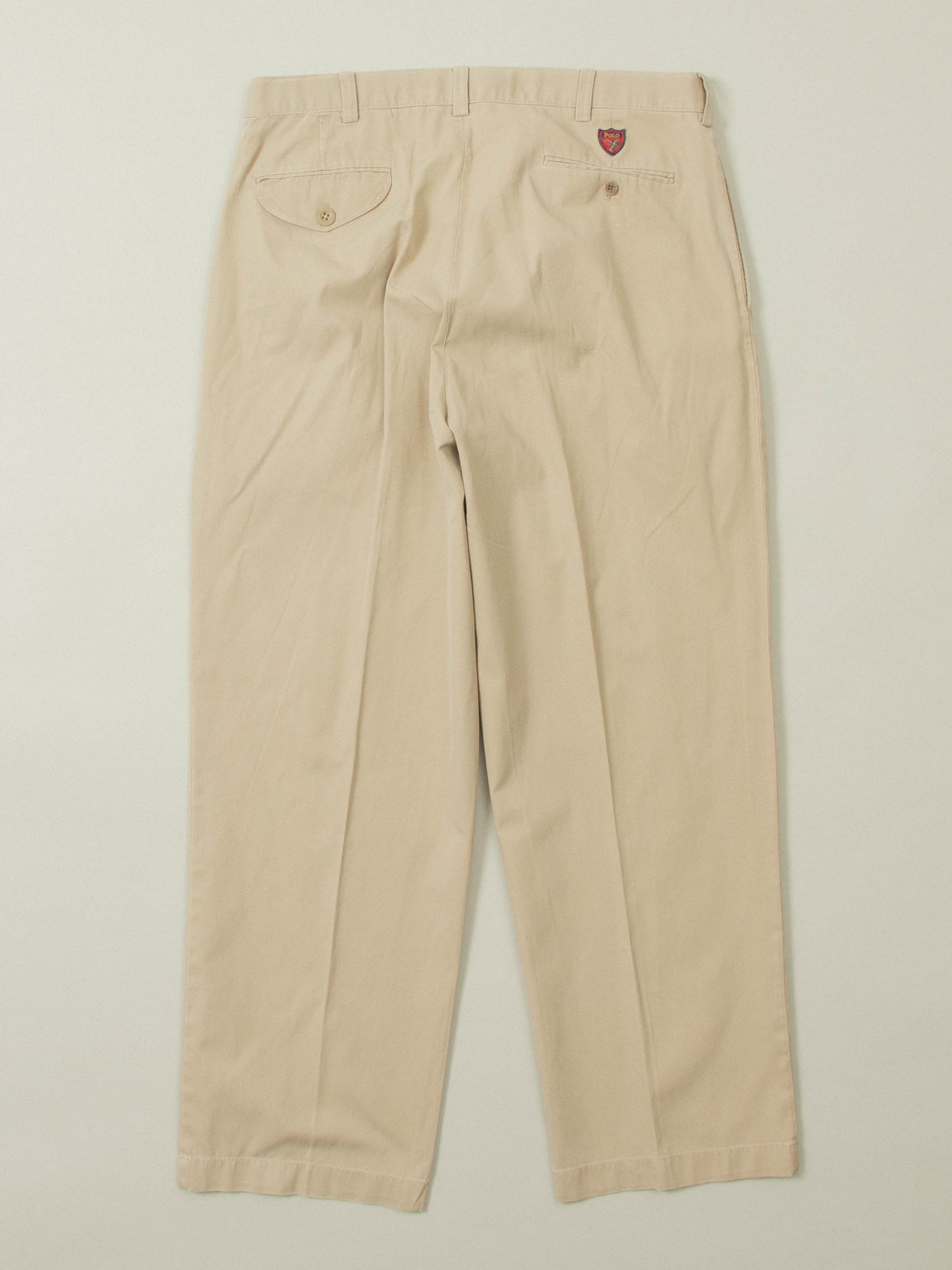Vtg 1990s Pleated Polo Ralph Lauren Golf Trousers (36x29)