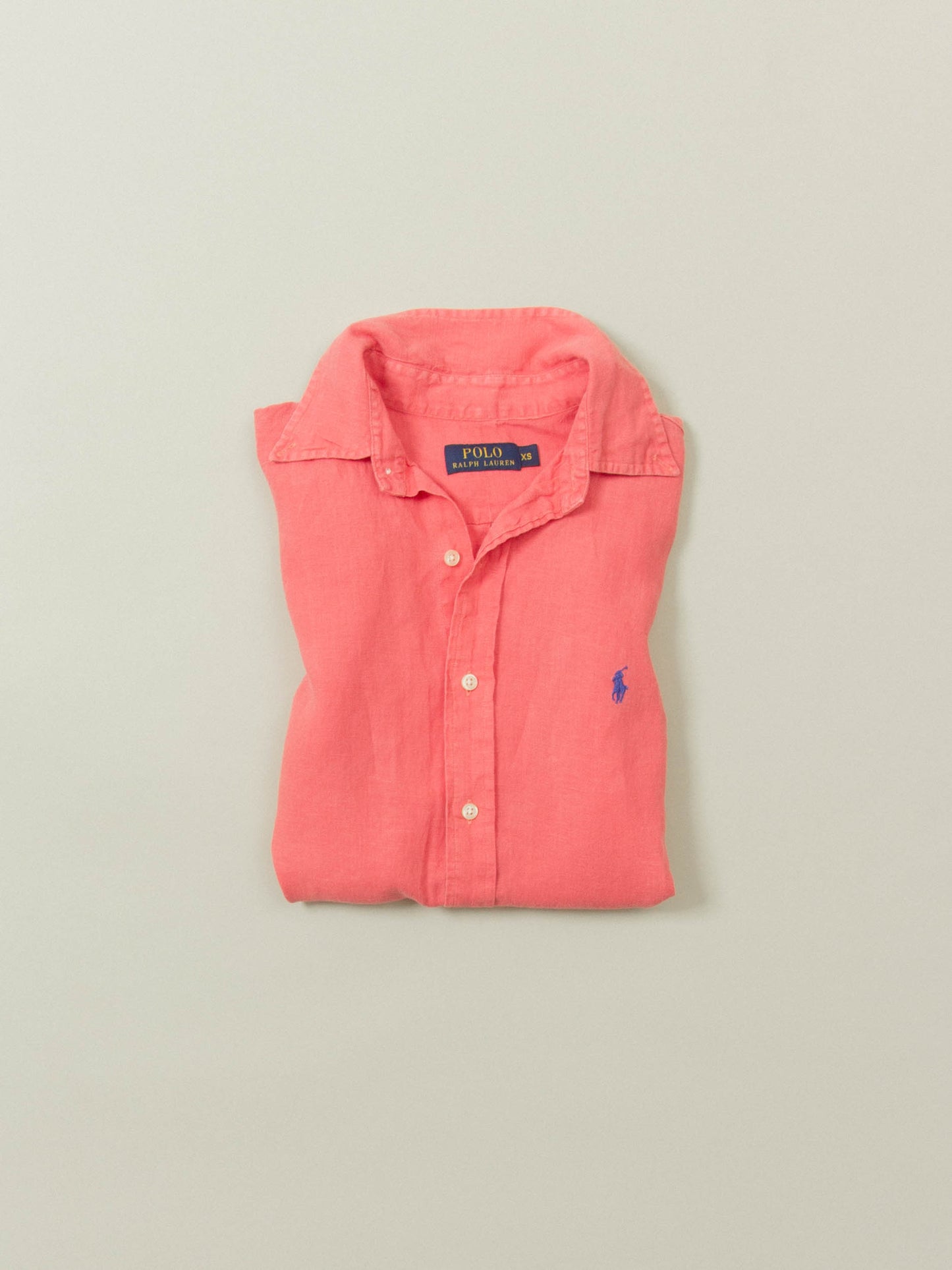 2000s Short Sleeve Ralph Lauren Linen Shirt (XS)