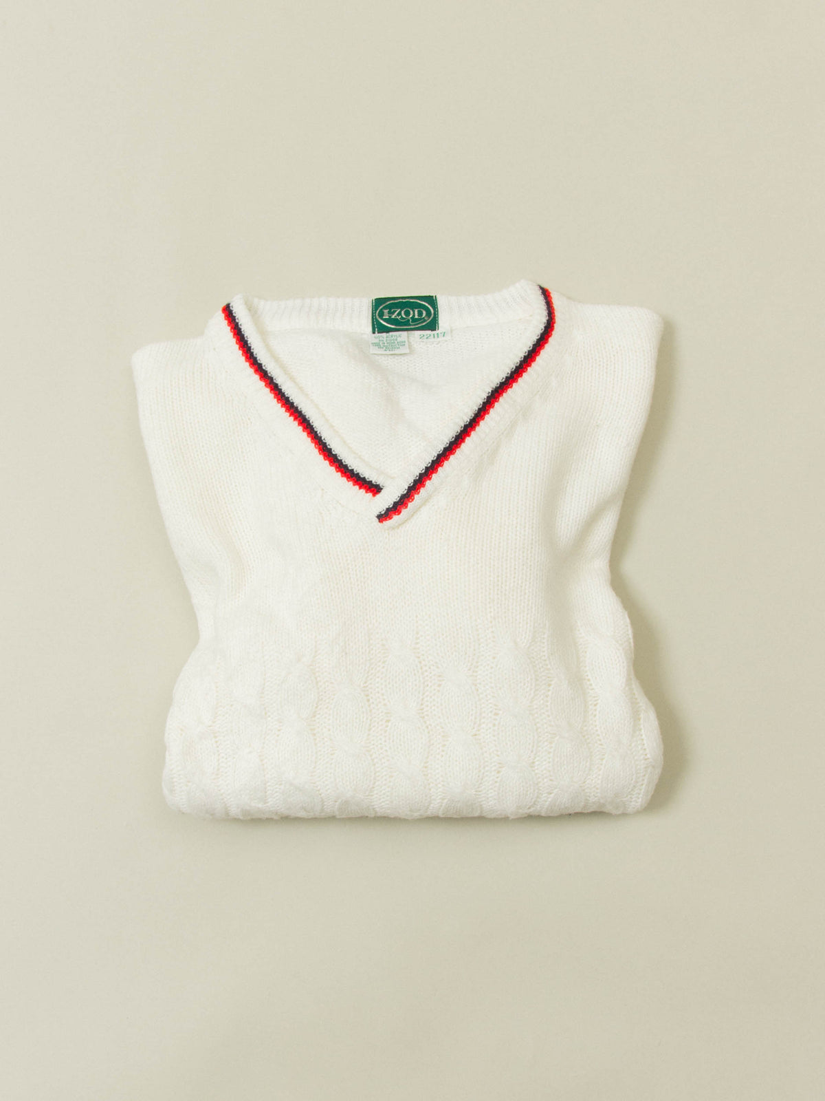 Vtg 1990s Izod V-Neck Cricket Sweater (M/L)