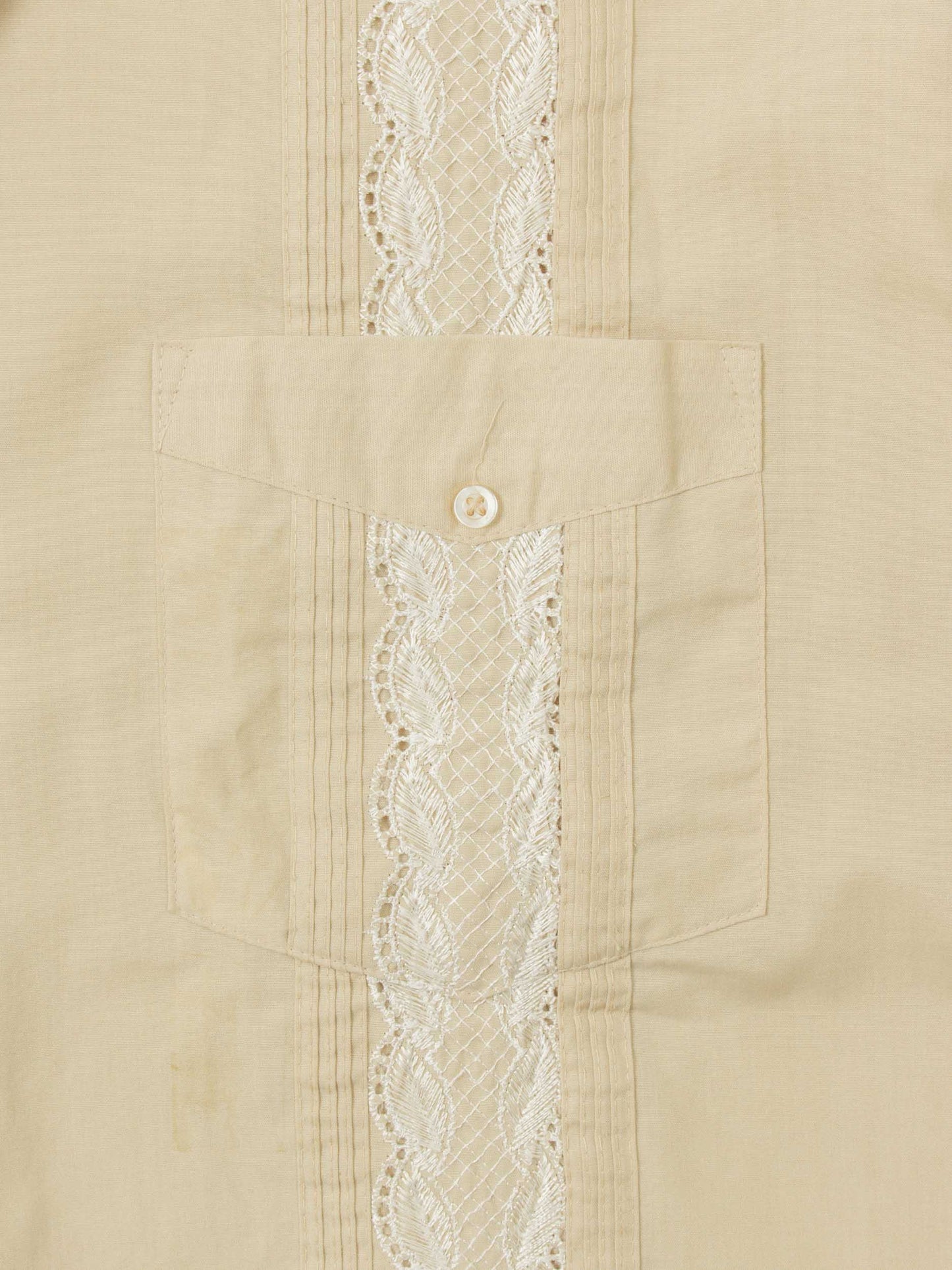 Vtg 1990s Short Sleeve Cuban Shirt - Made in Korea (L)