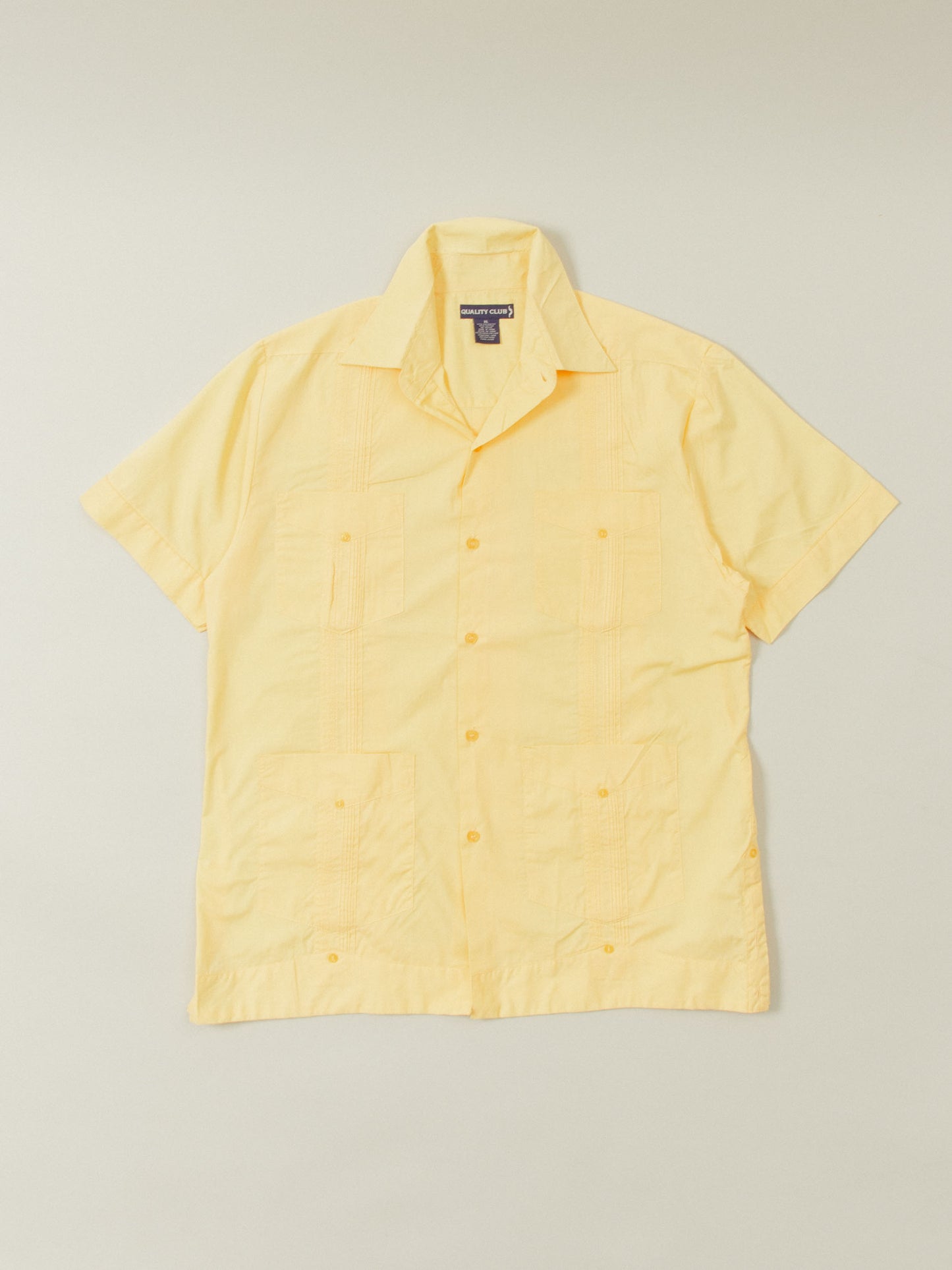 Vtg 1990s Short Sleeve Cuban Shirt (L)