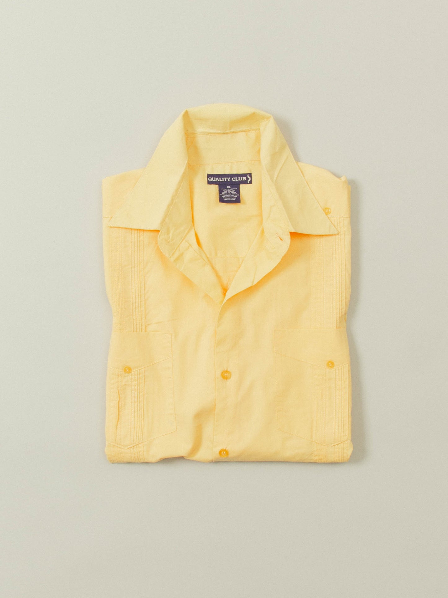 Vtg 1990s Short Sleeve Cuban Shirt (L)