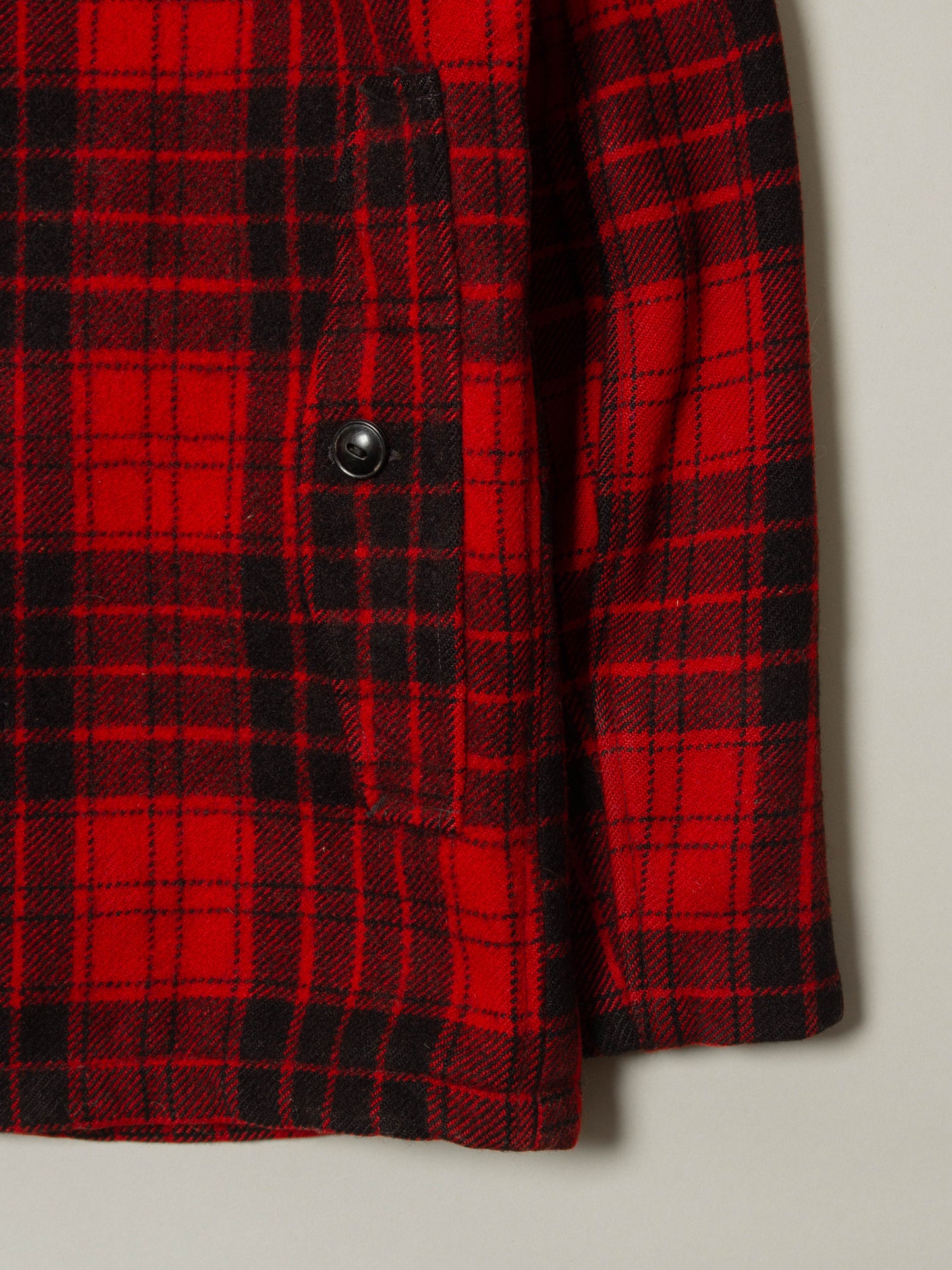 Vtg 1950s Woolrich Buffalo Plaid Hunting Jacket (XS)