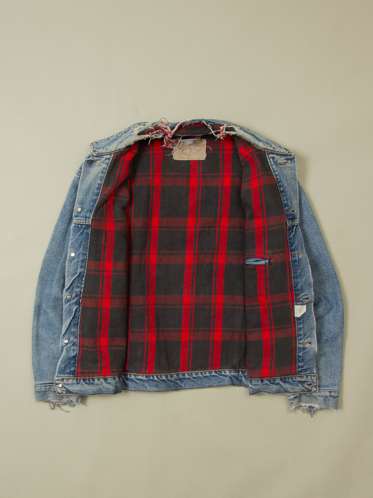 1990s Levi's Lined Denim Jacket - Made in USA (L)