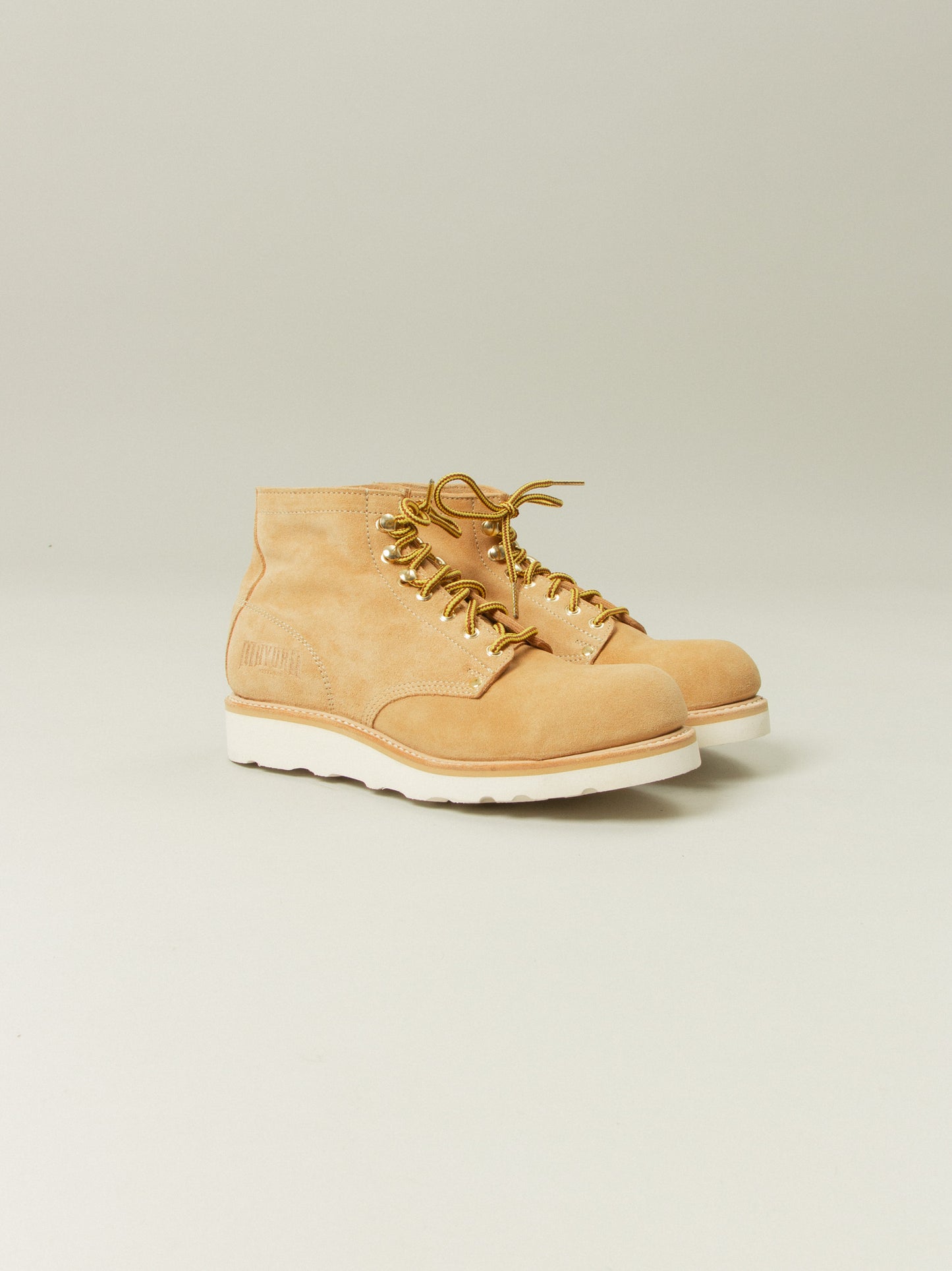 Mayura Beige Worker Boots Vibram