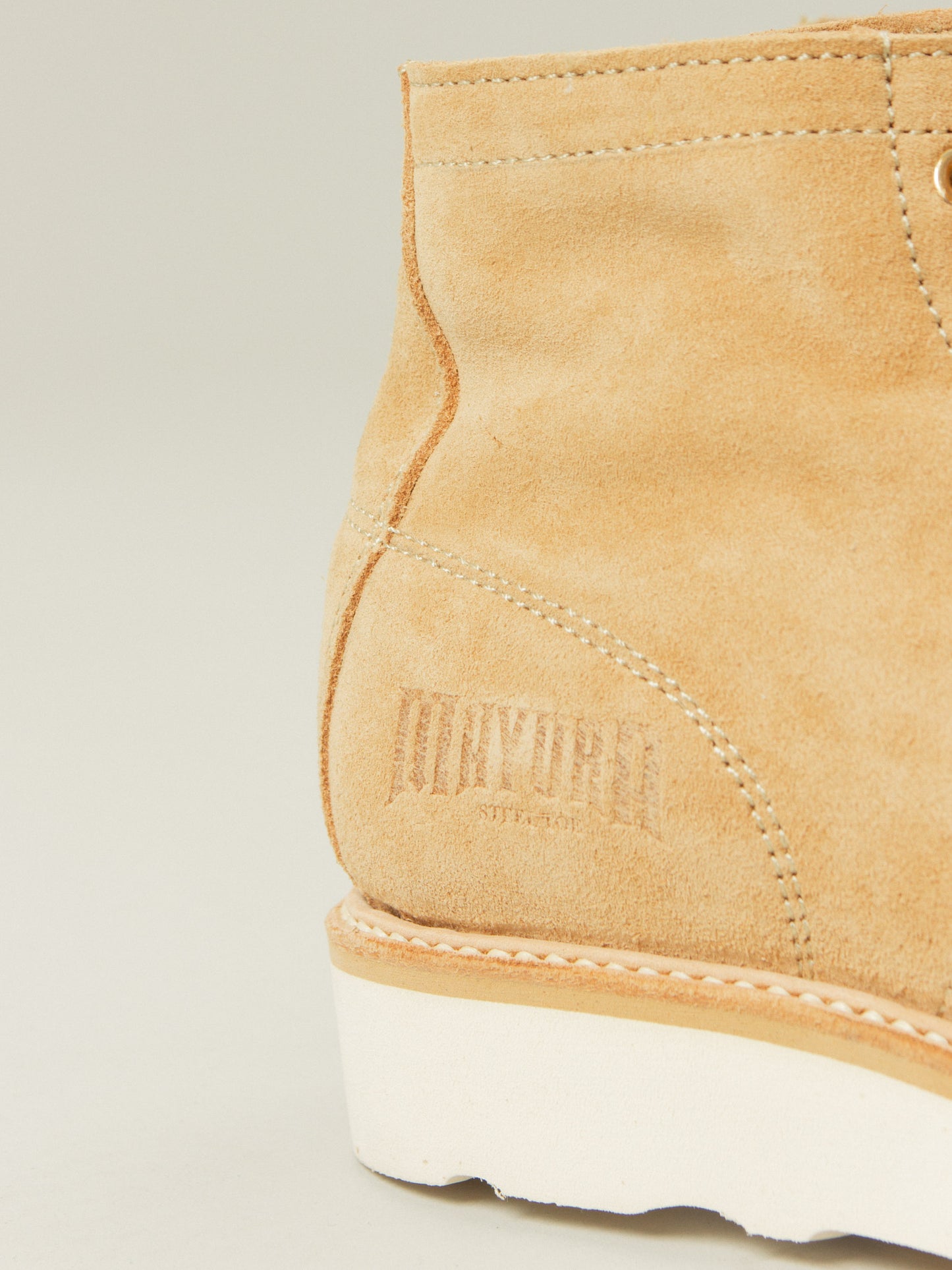 Mayura Beige Worker Boots Vibram
