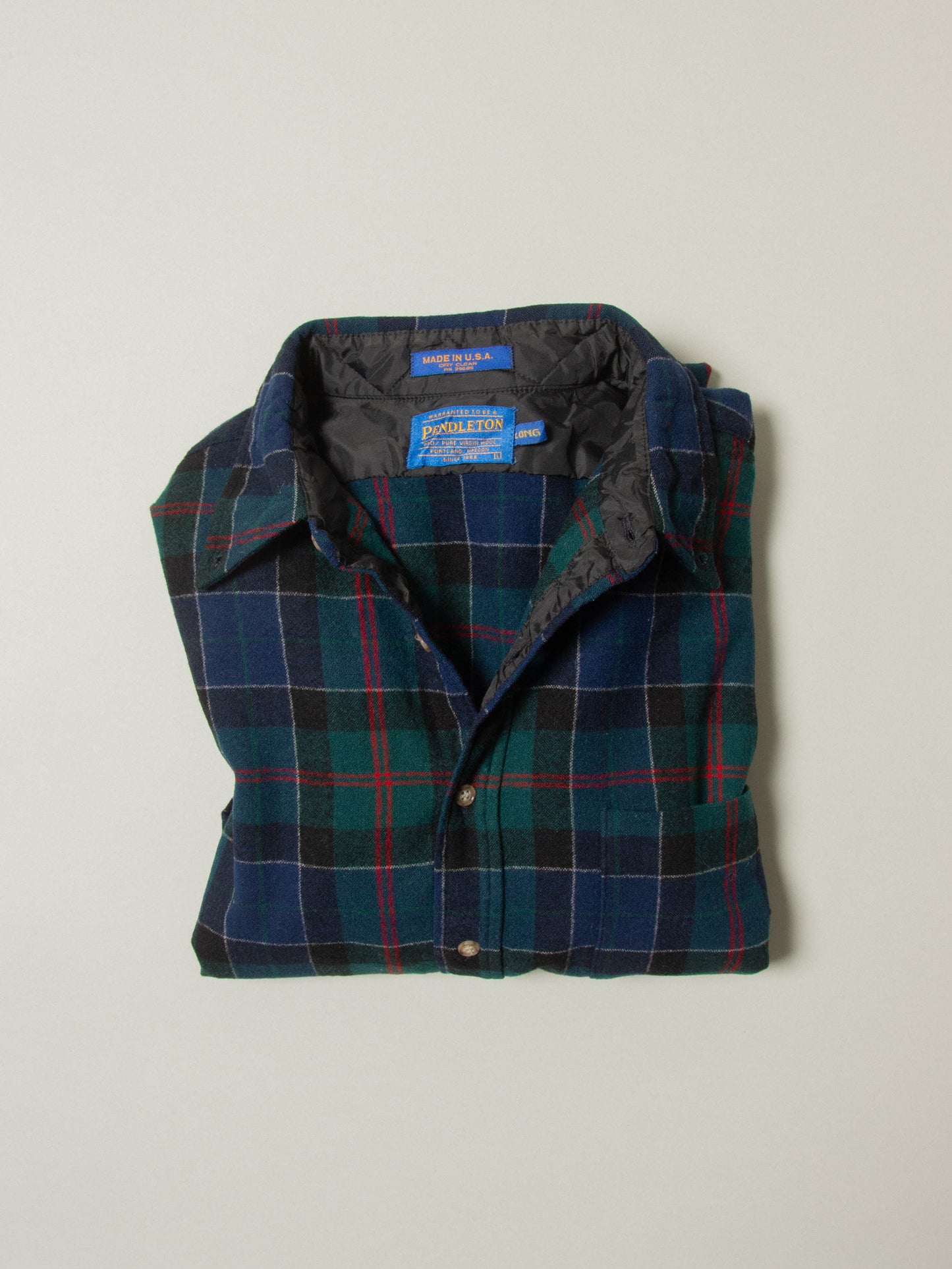 Vtg 1980s Pendleton Wool Shirt – Made in USA (L)