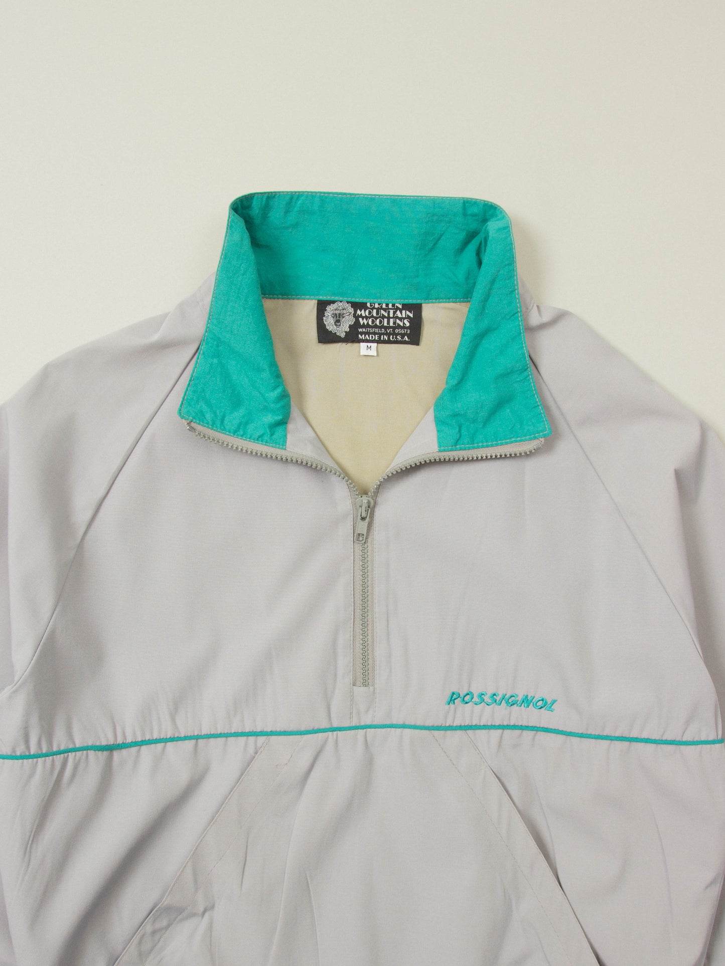 Vtg 1990s Half Zip Windbreaker - Made in USA (M)