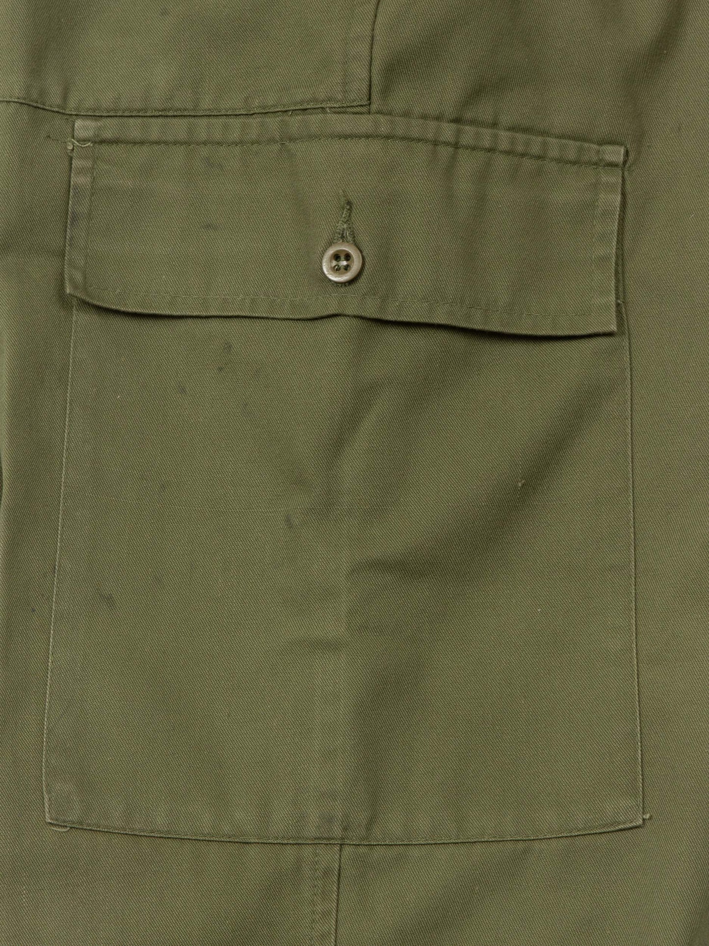 Vtg British Army OG Lightweight Cargo Fatigue Pants