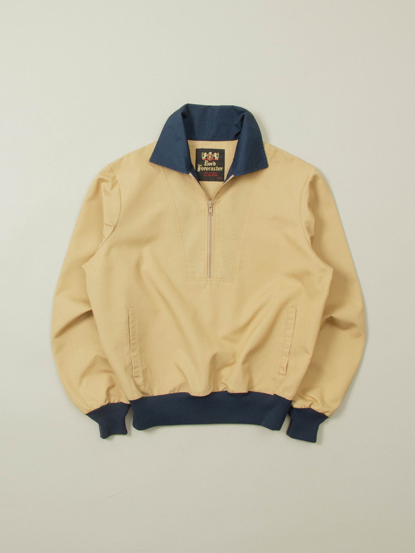Vtg 1970s Half Zip Sports Jacket (M)