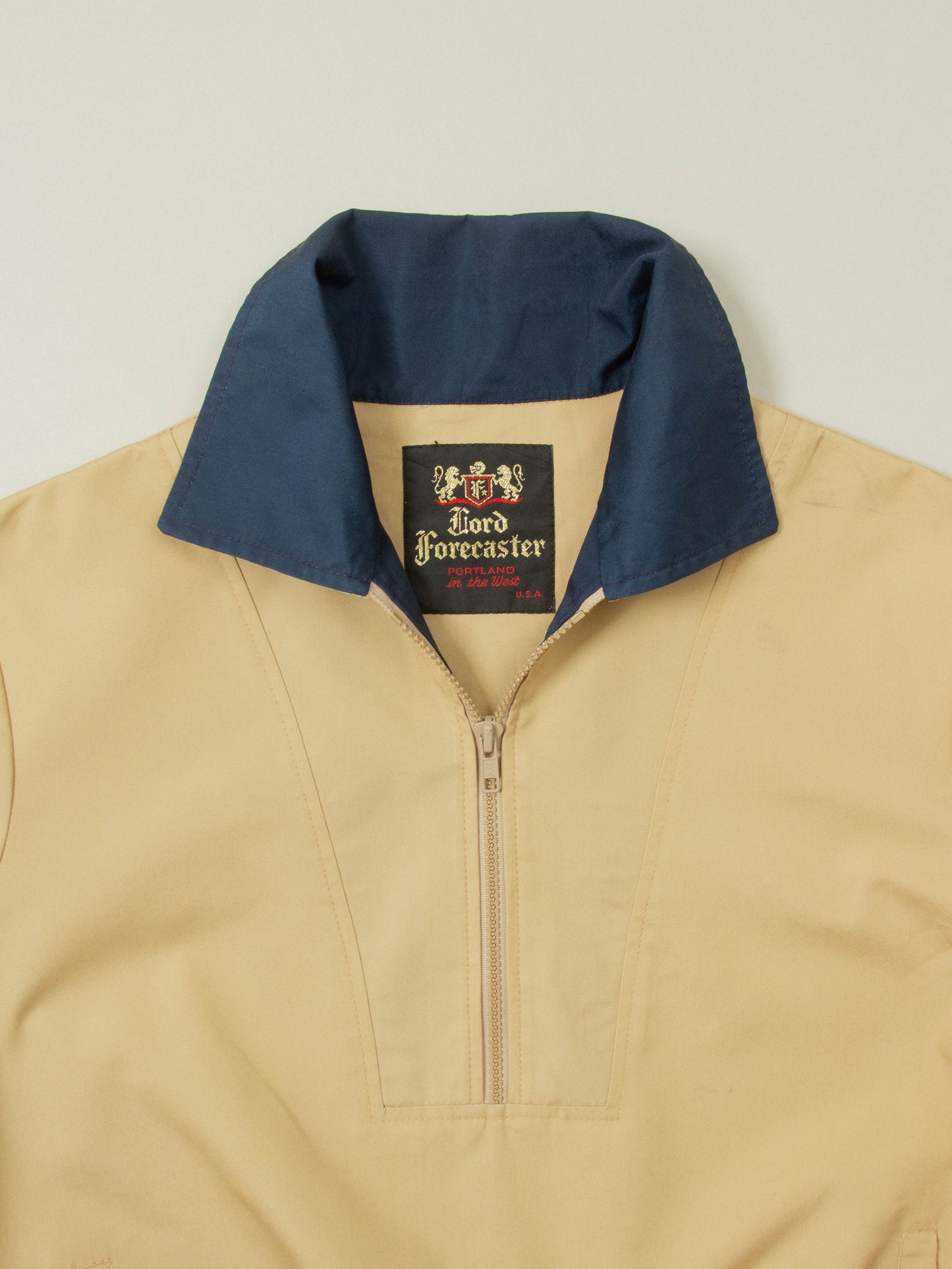 Vtg 1970s Half Zip Sports Jacket (M)