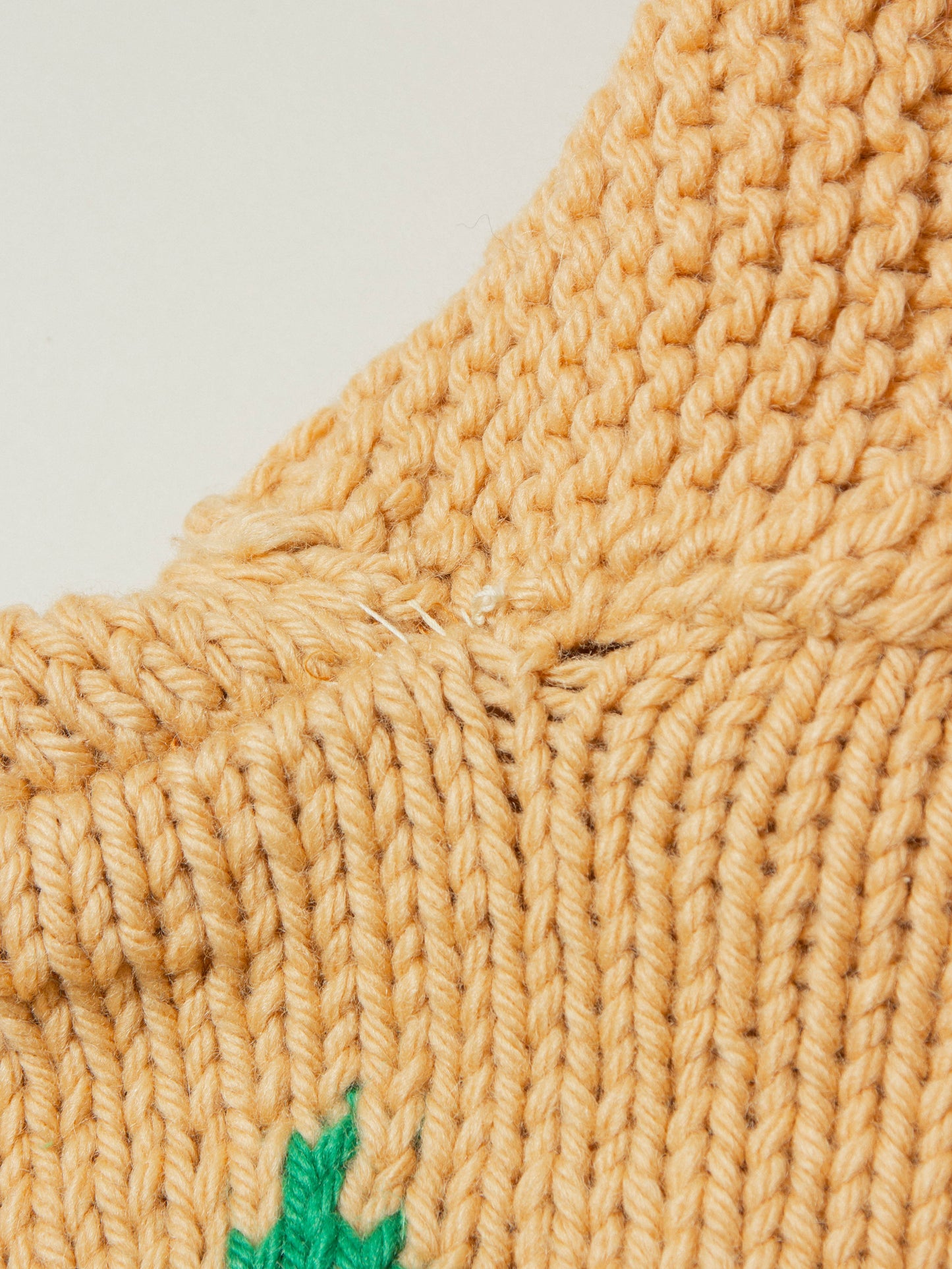 Vtg 1960s Heavy Cowichan Wool Sweater (L)