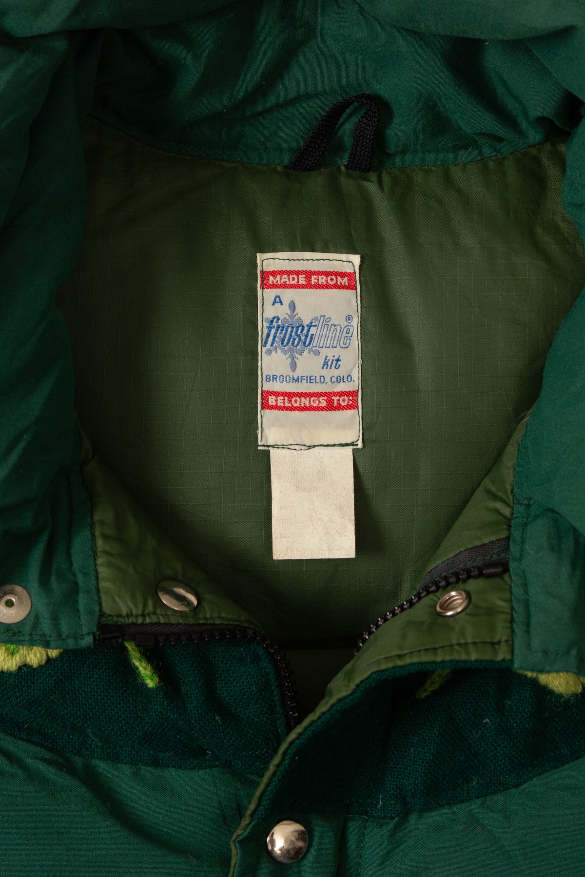 Vtg 1970s Embroidered Western Down Vest - Made in USA (M)