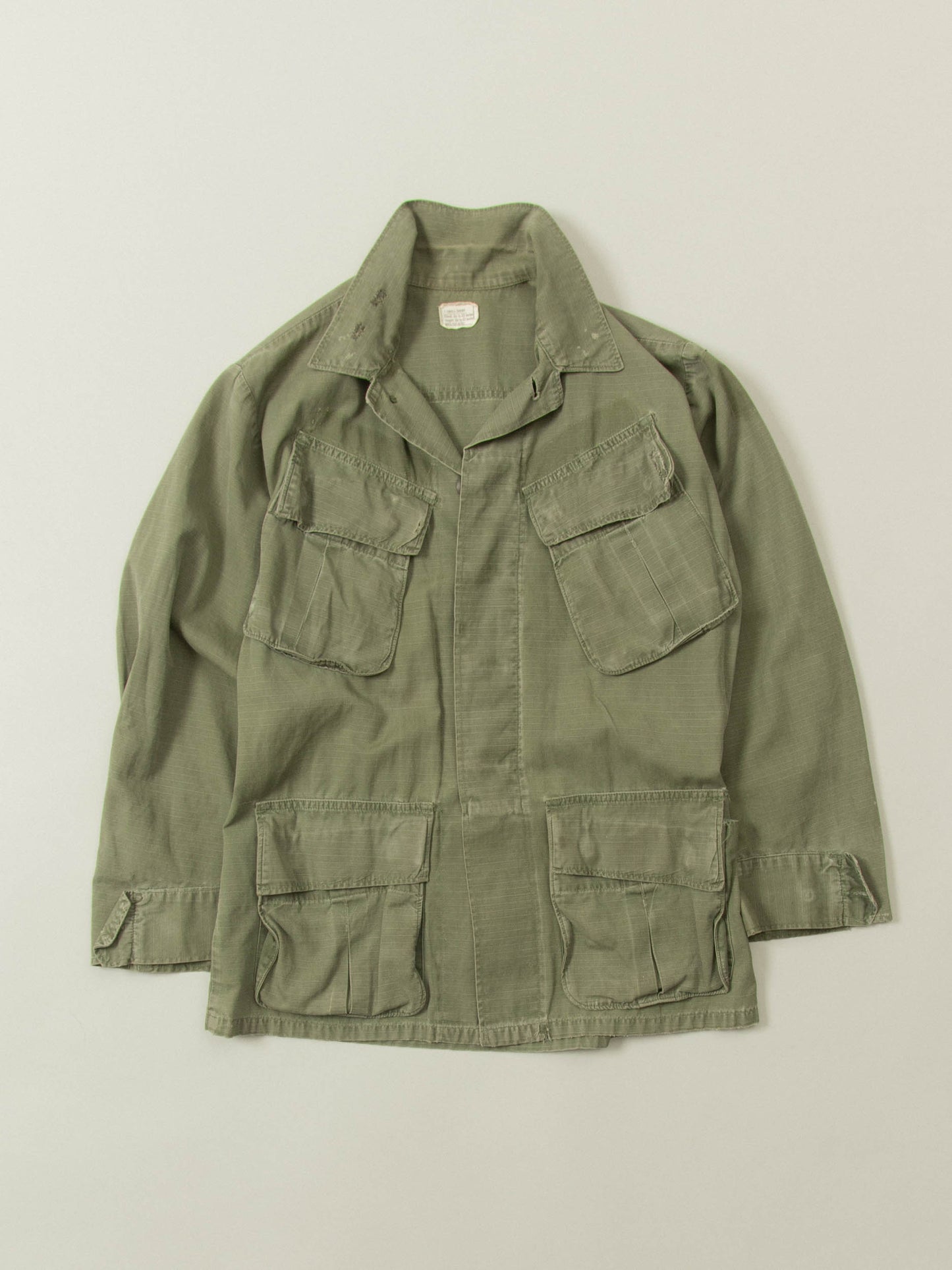 Vtg 1960s US Army OG-107 Vietnam Jungle Jacket (XS)