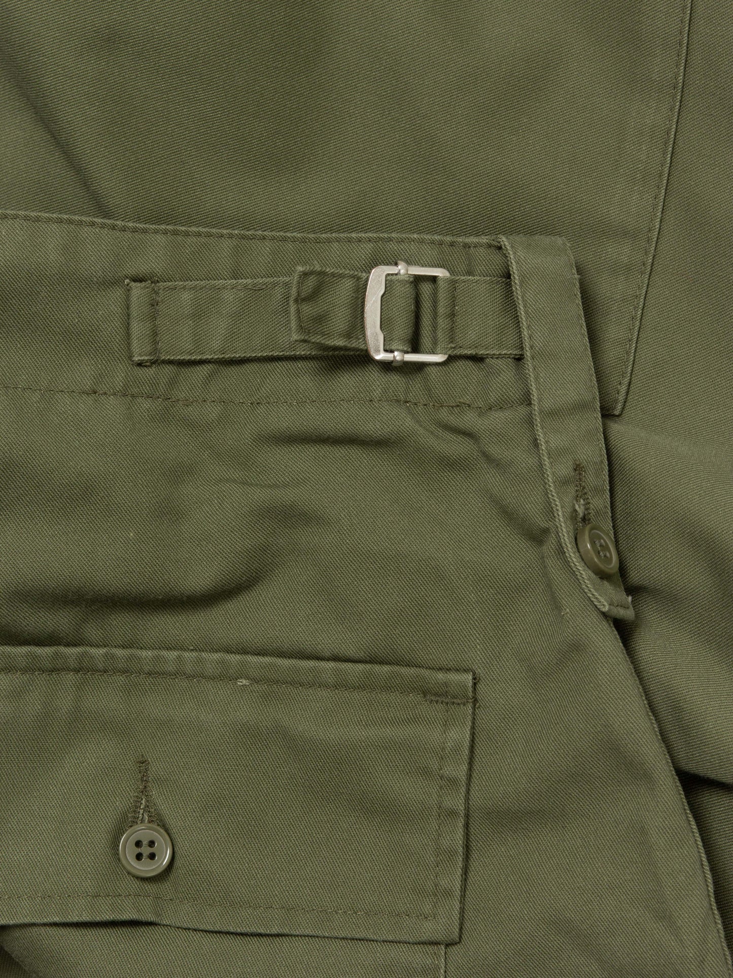 Vtg British Army OG Lightweight Cargo Fatigue Pants