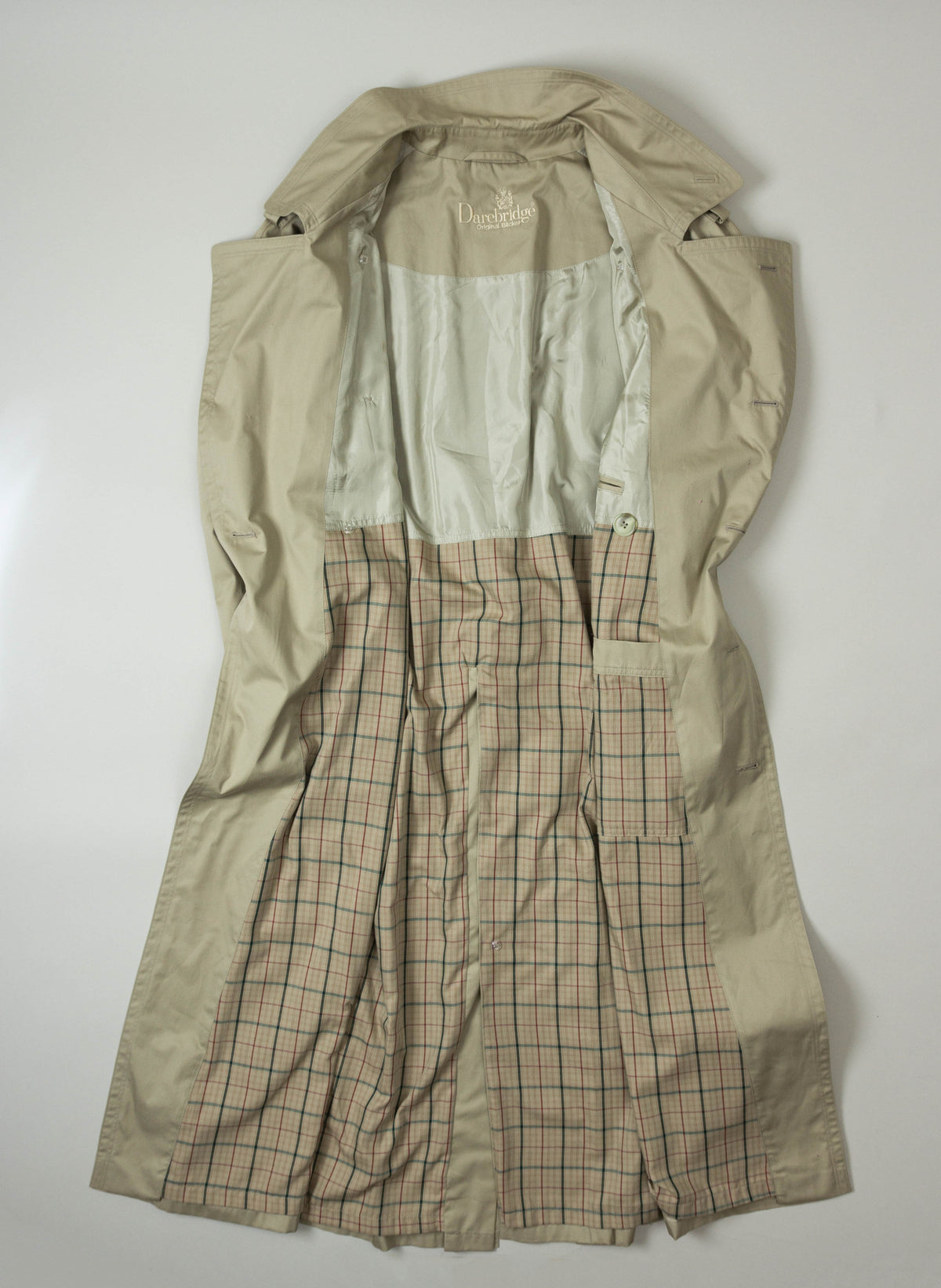 Vtg 1980s Darebridge Raglan Trench Coat (L)