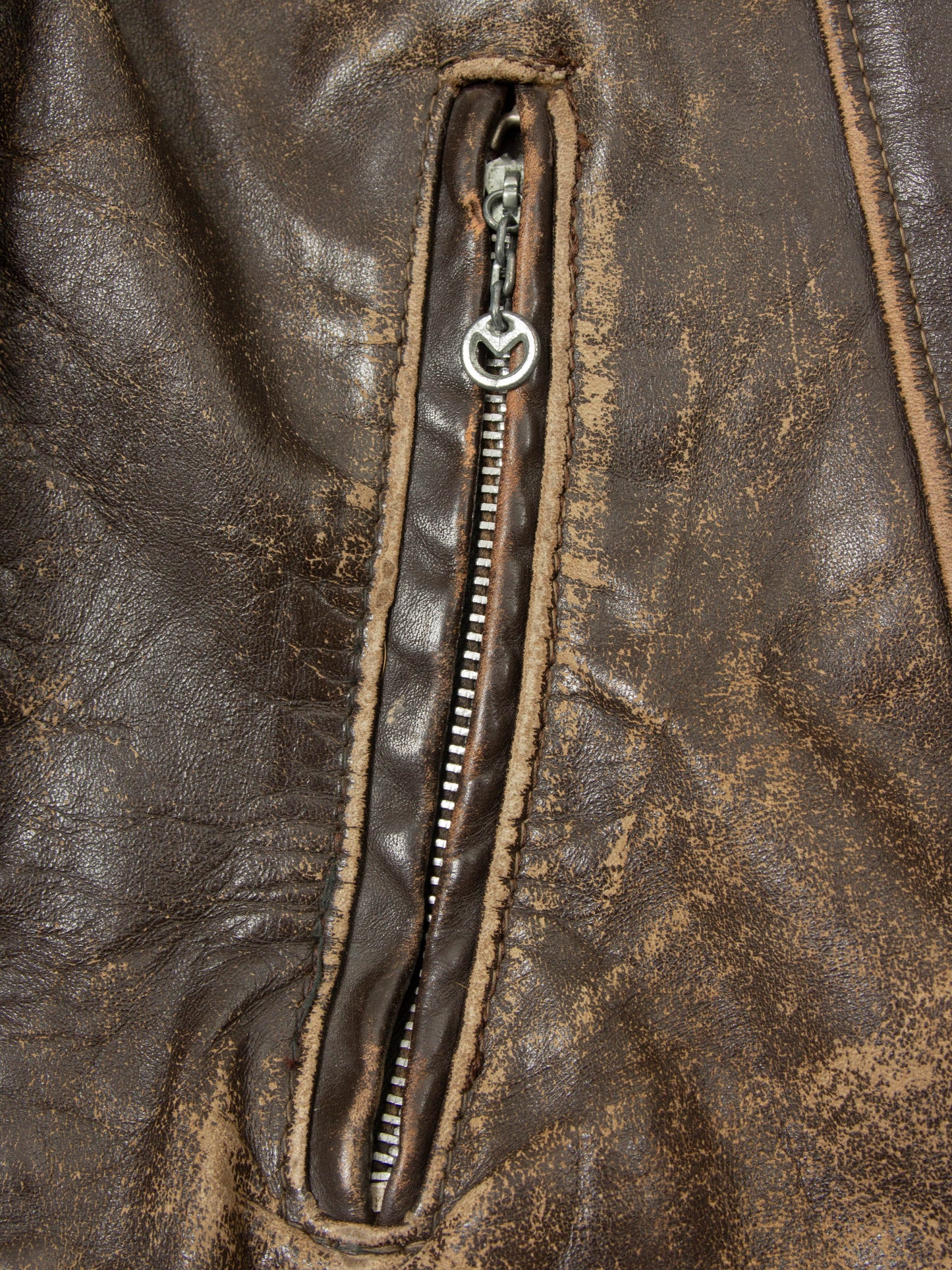 Vtg 1960s Schott NYC Café Racer Leather Jacket - Made in USA (M)