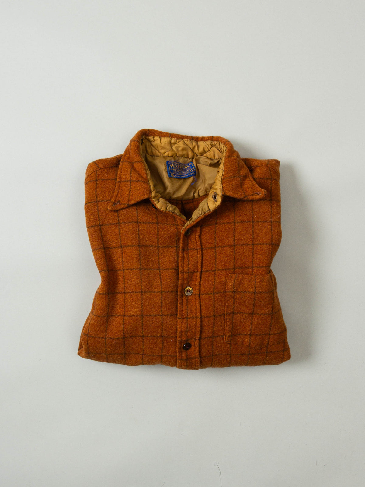 Vtg 1960s Pendleton Wool Flannel Shirt – Made in USA (XS)