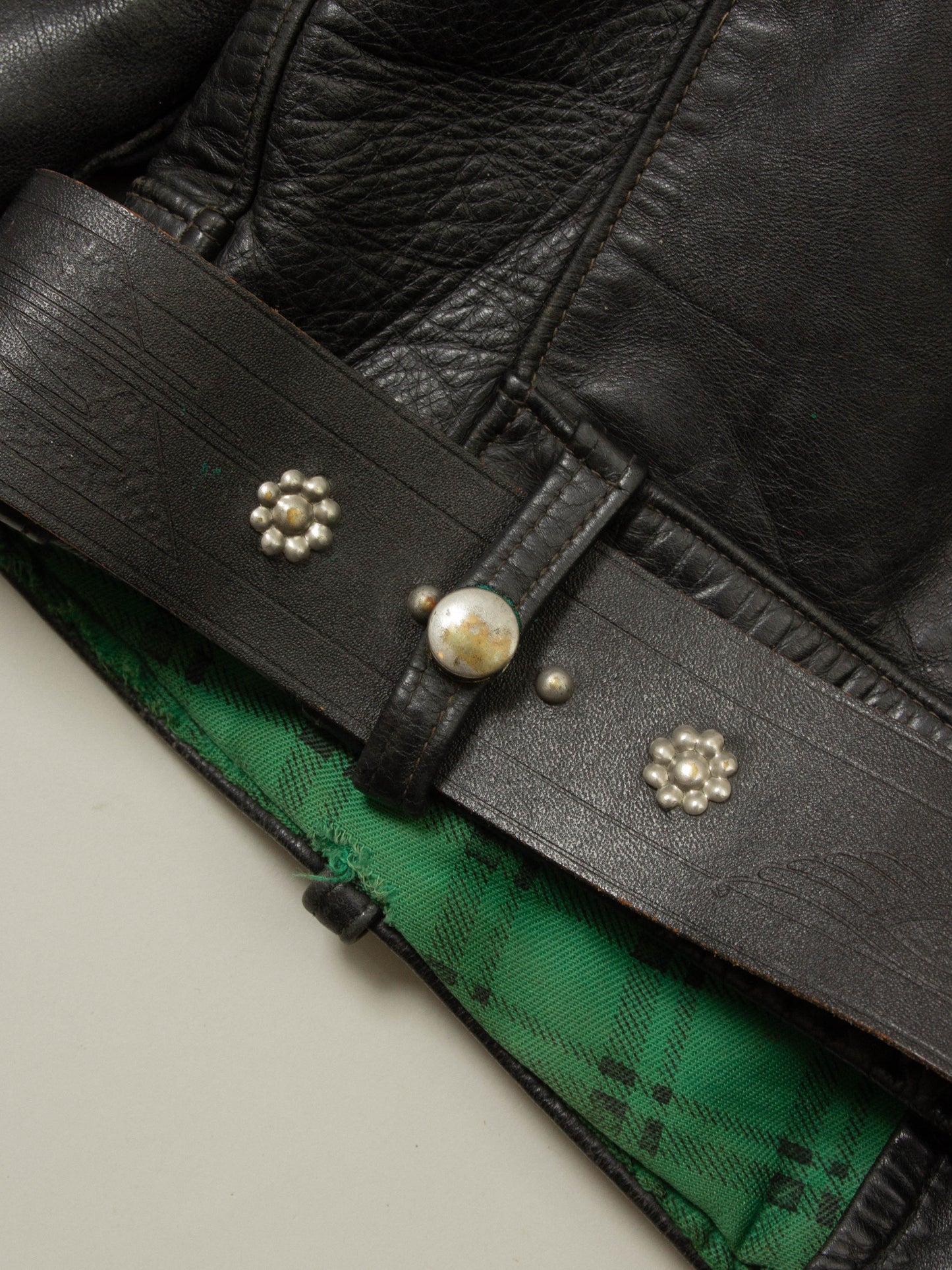 Vtg 1940s Harley-Davidson Cycle Champ Motorcycle Leather Jacket (XS/S)