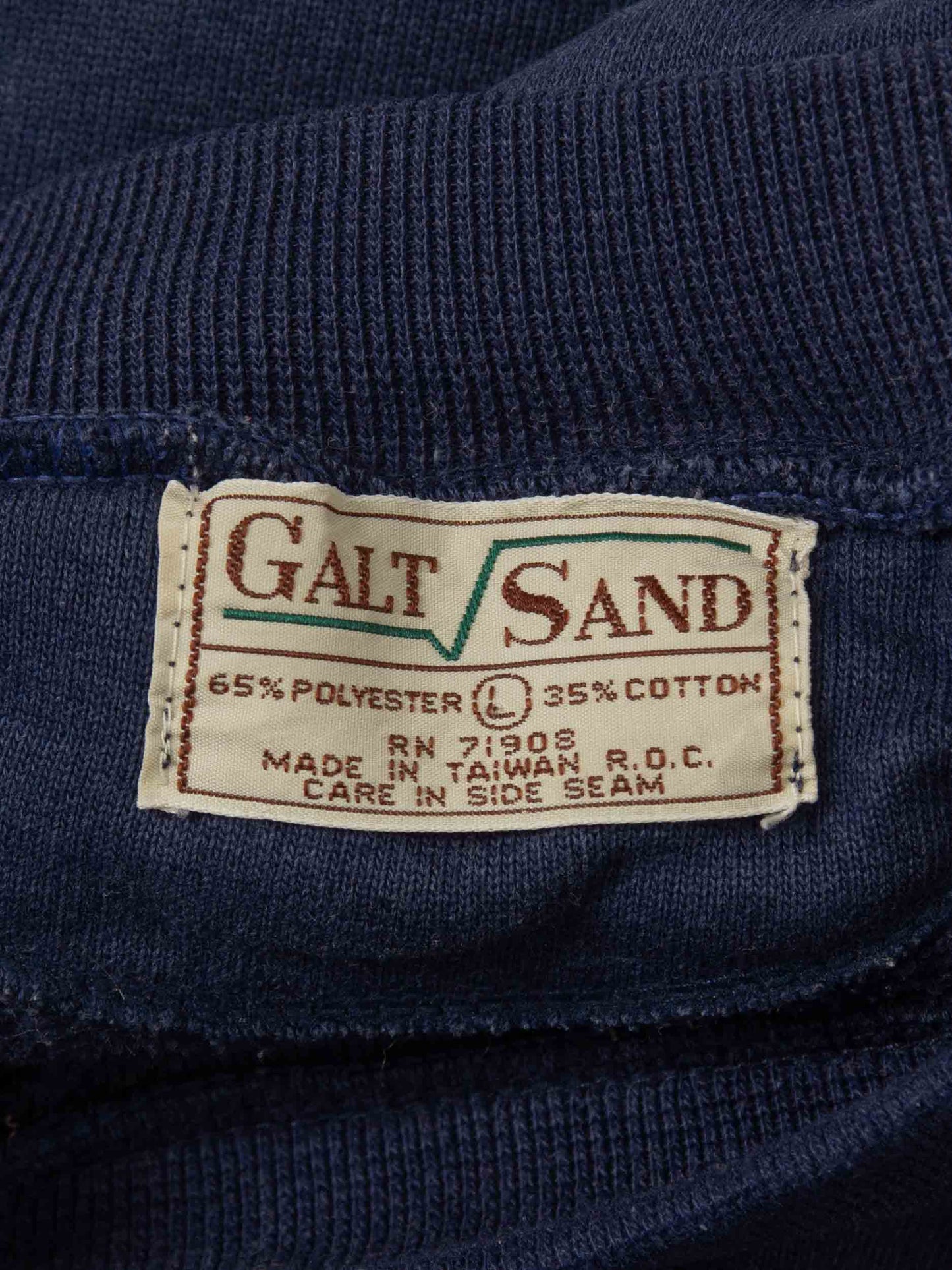 Vtg Heavyweight 'Navy' Sweatshirt (L)