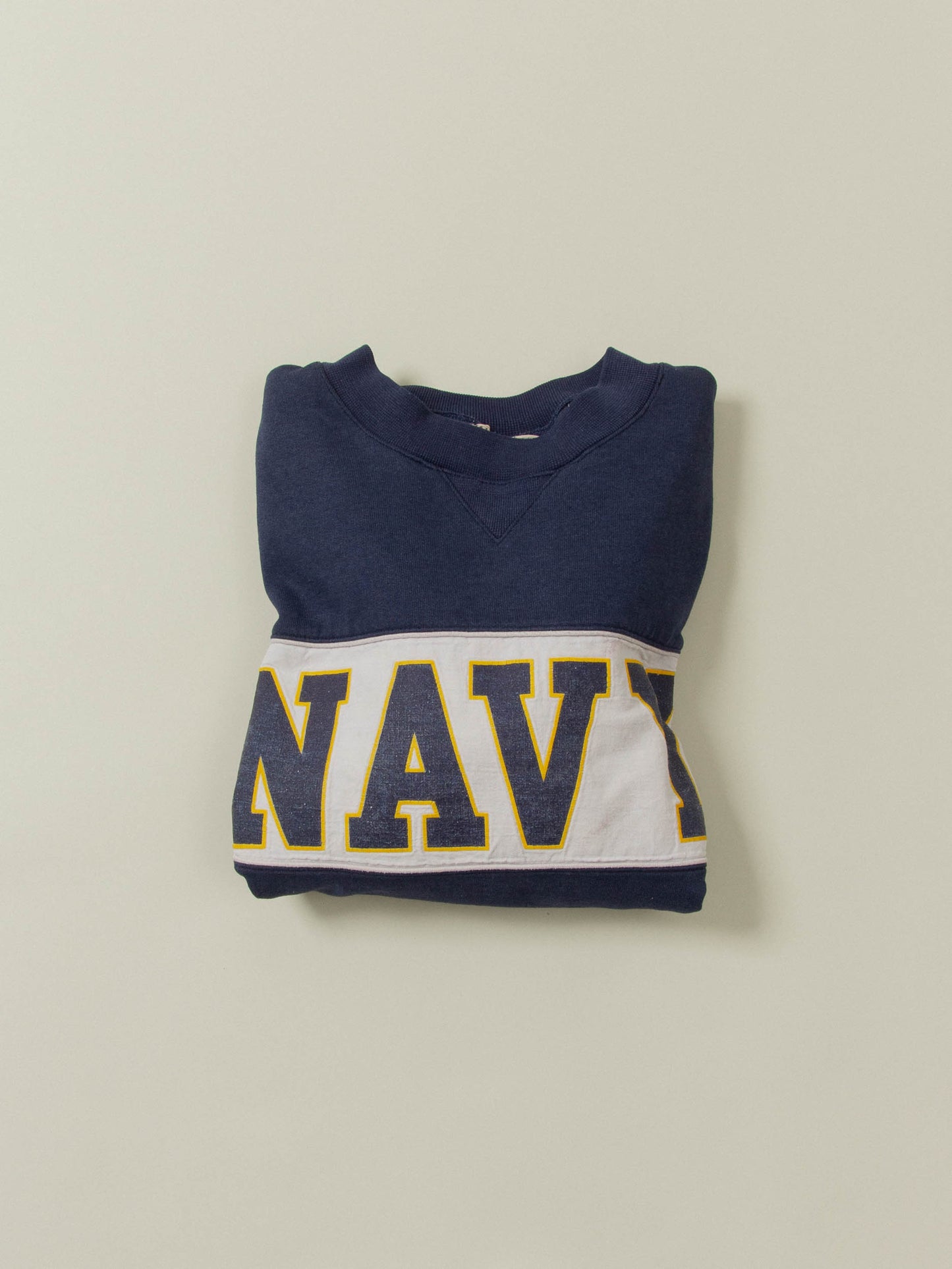 Vtg Heavyweight 'Navy' Sweatshirt (L)
