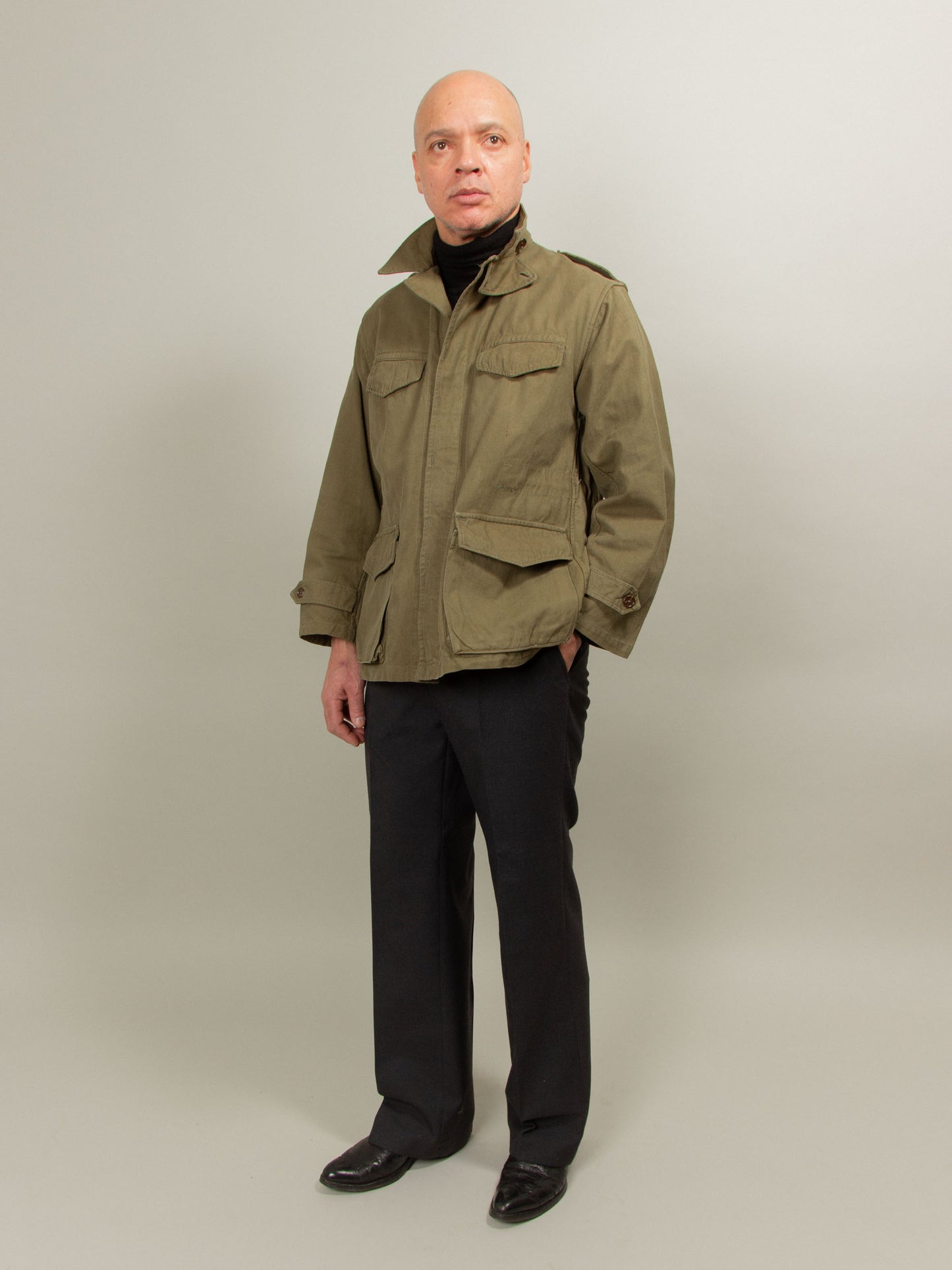 Vtg 1950s French Army M-47 Field Jacket