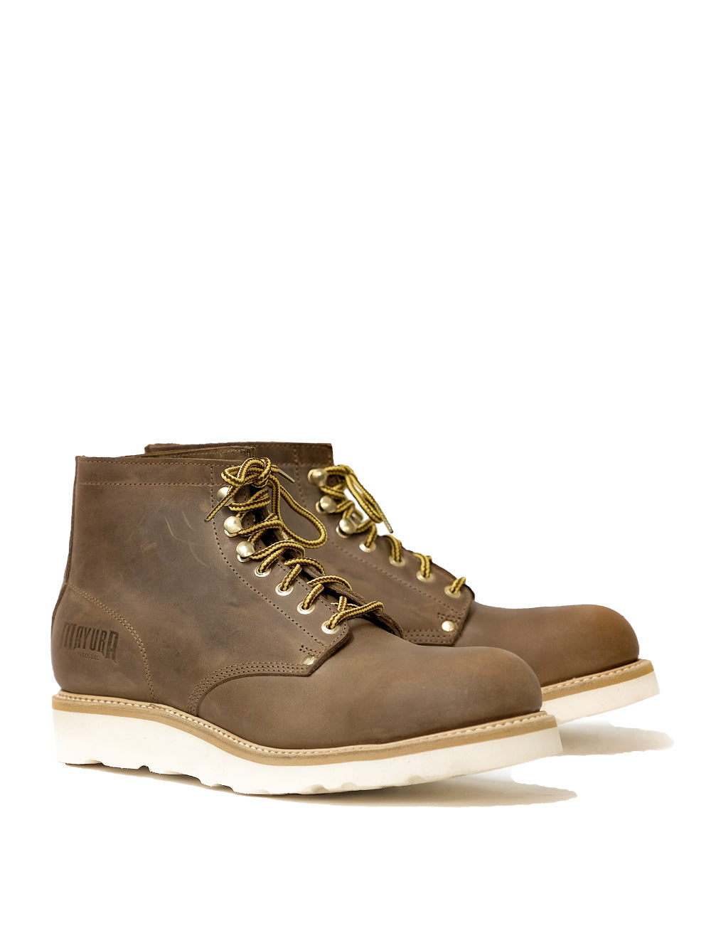 Mayura Brown Worker Boots Vibram