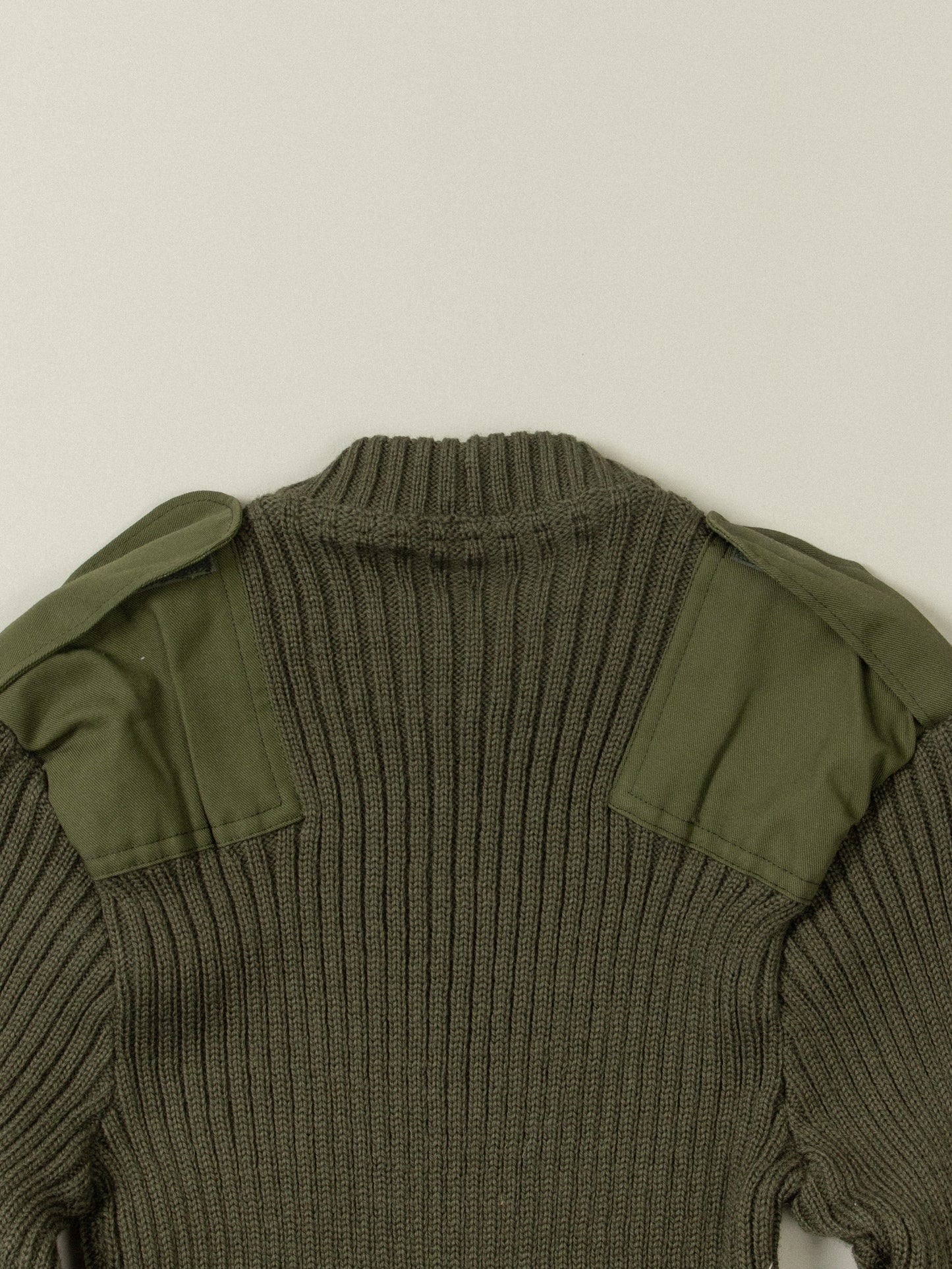 Vtg 1970s Belgian Army Commando Wool Knit