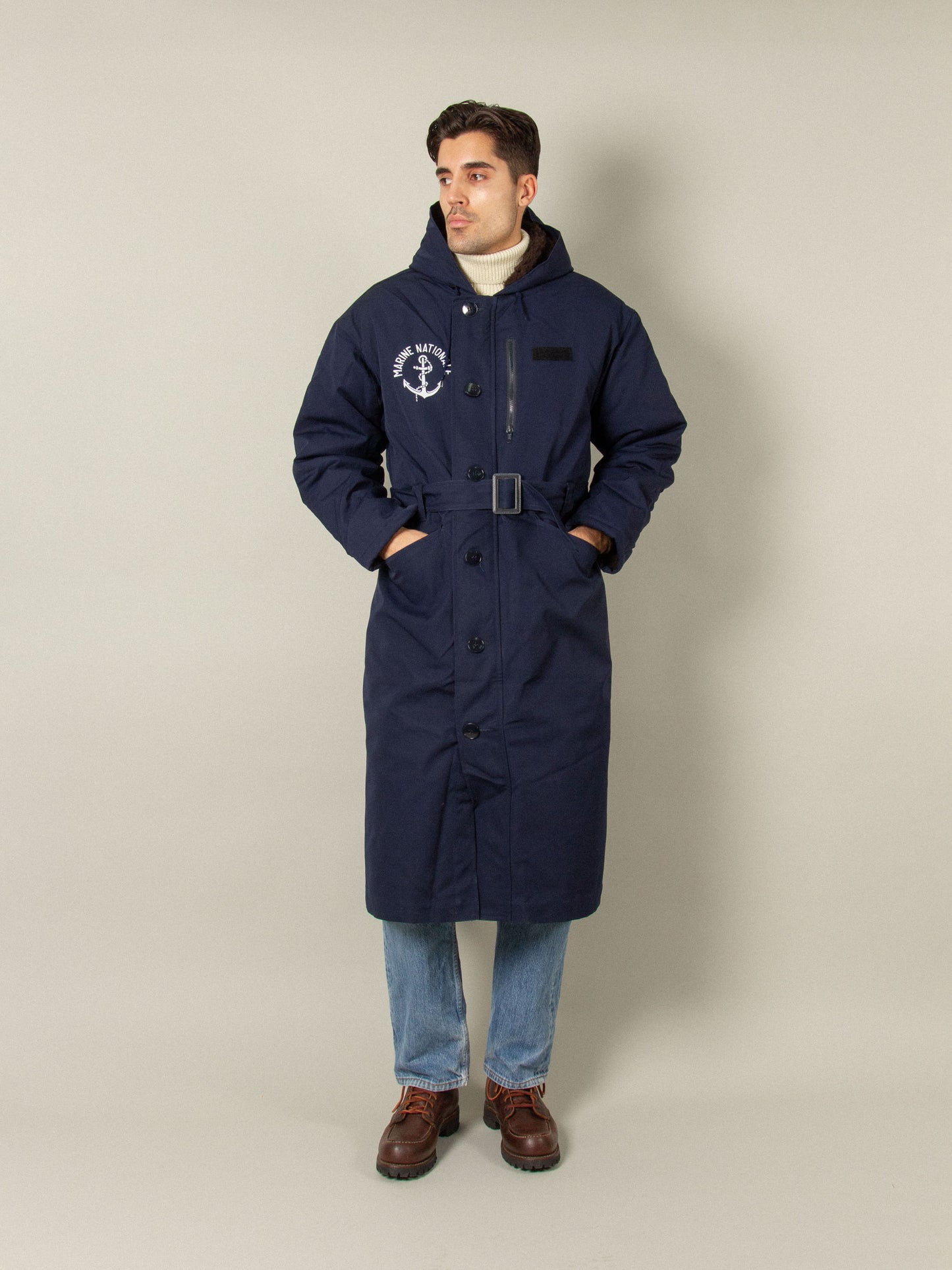 Deadstock 1980s Marine Nationale Deck Coat