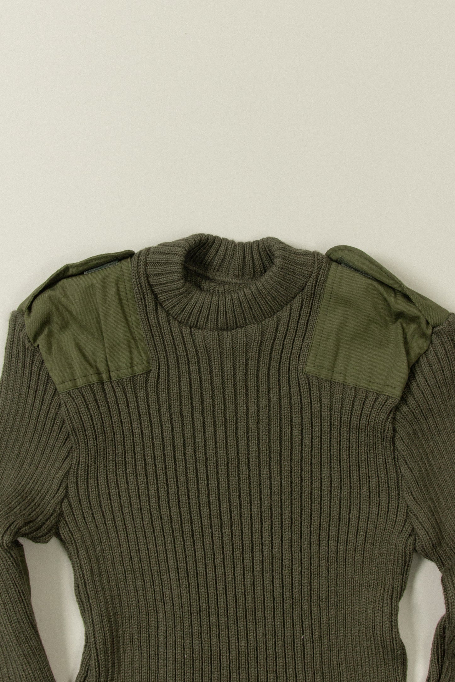 Vtg 1970s Belgian Army Commando Wool Knit