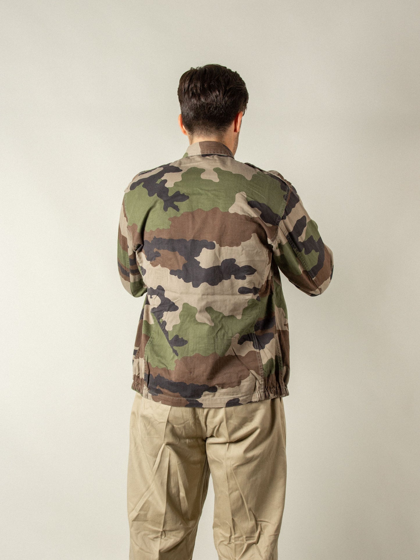 Vtg French Army Camo Jacket