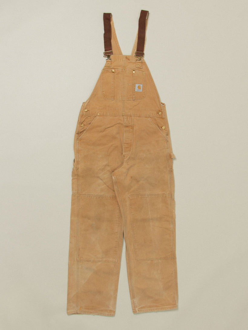 Vtg Carhartt Canvas Overalls (M)