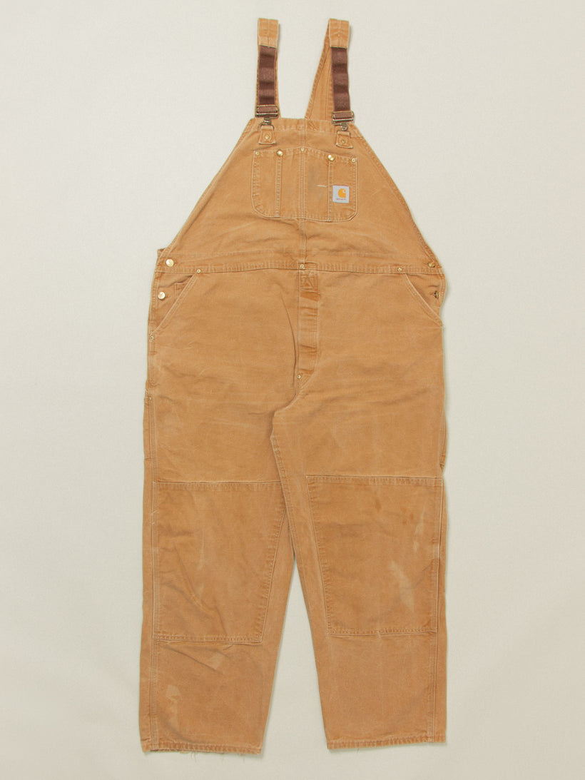 Vtg Carhartt Canvas Overalls - Made in USA (XL)