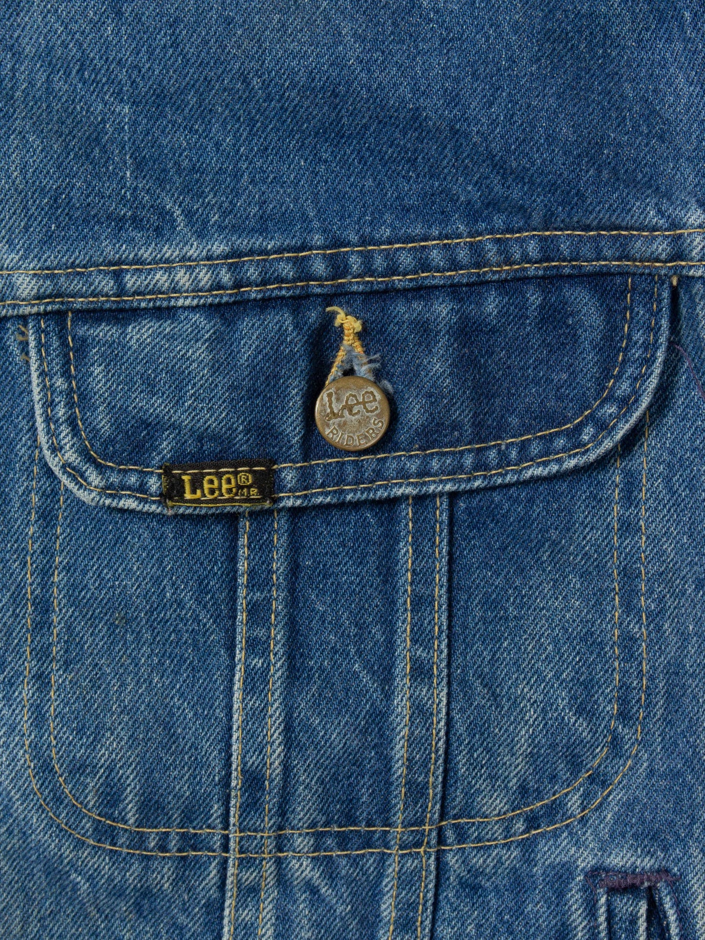 Vtg 1980s Lee Riders Denim Jacket - Made in USA (L)