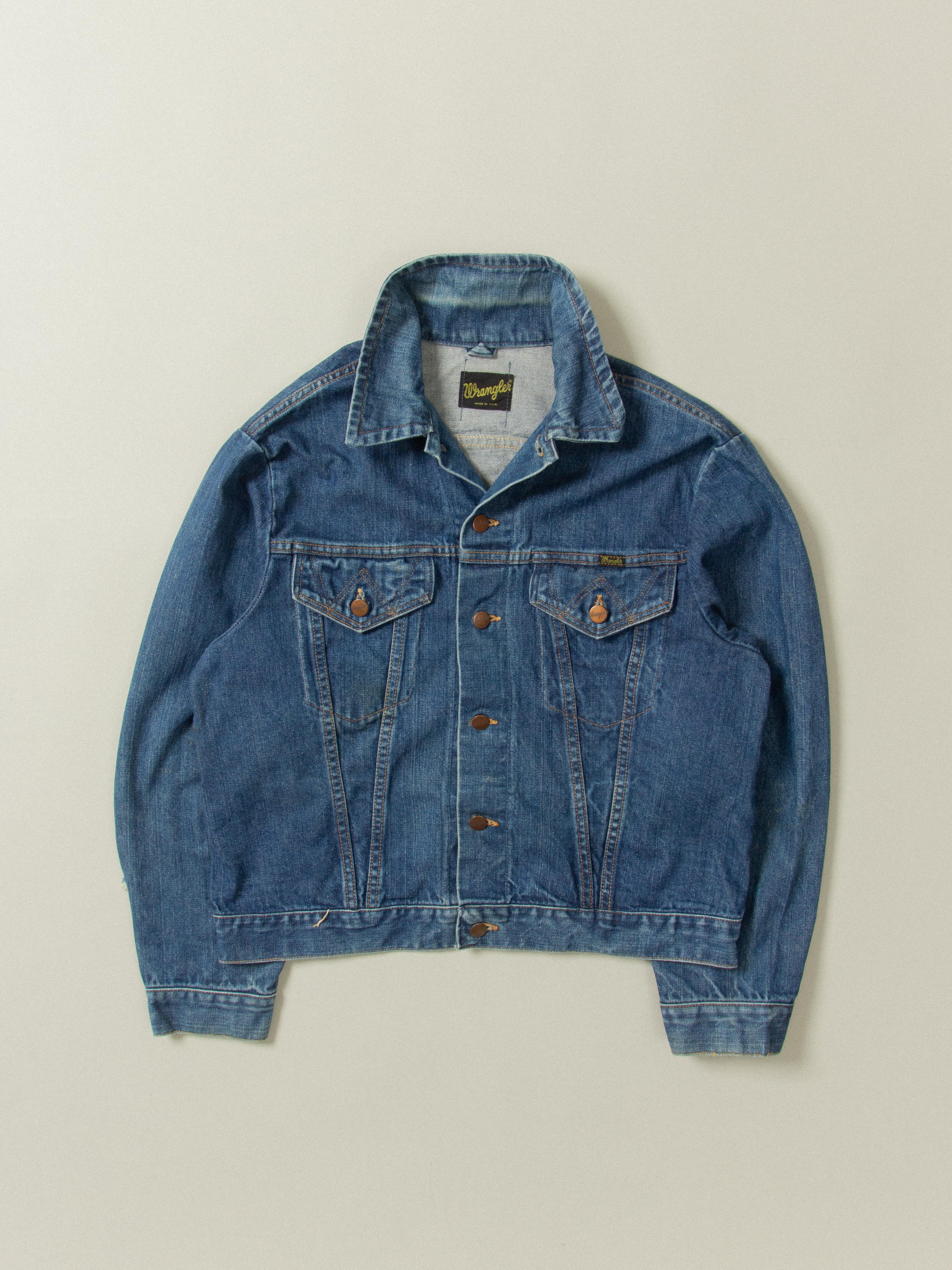 70s wrangler denim jacket outlet