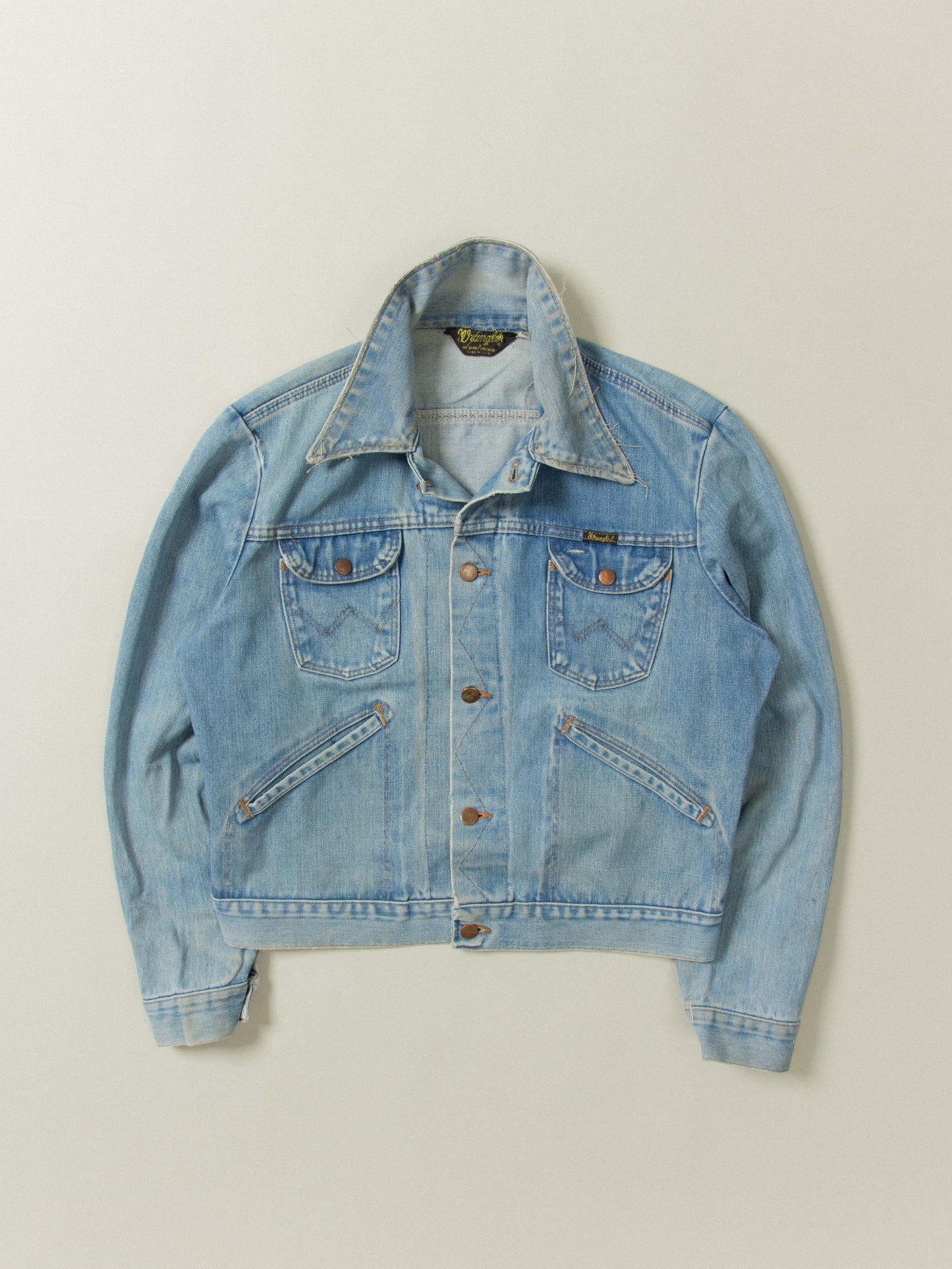 Vtg 1980s Wrangler Denim Jacket - Made in USA (M)