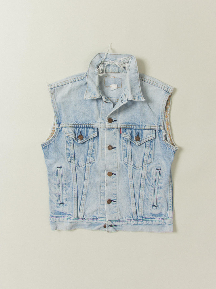 Vtg 1990s Levi's Denim Vest (S)