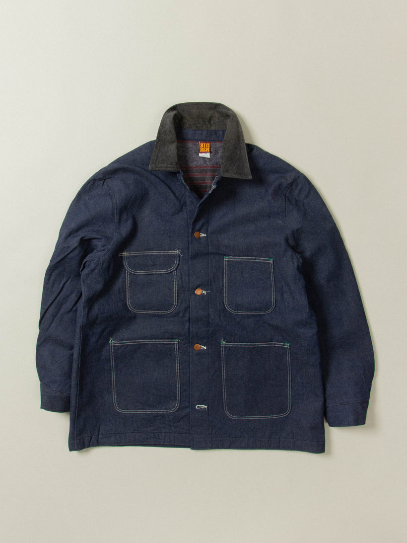 Vtg 1980s Big Ben Blanket Lined Chore Jacket - Made in USA (M/L)
